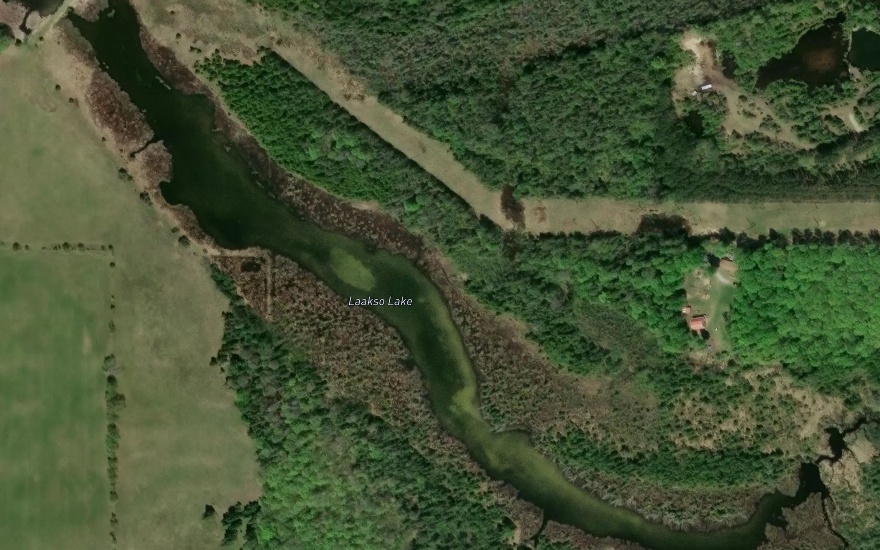Satellite map of the Laakso Lake