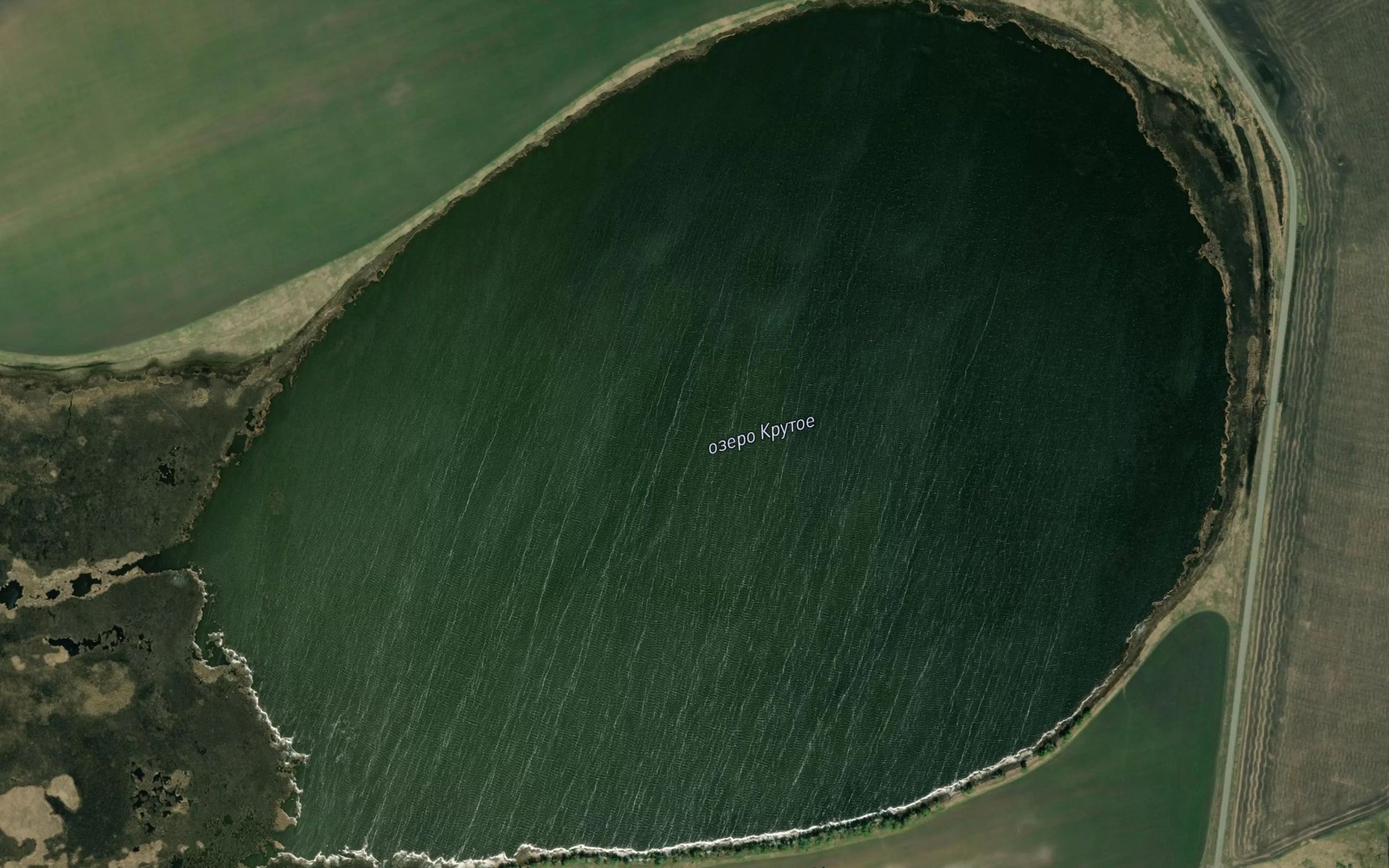 Satellite map of the Ozero Krutoye