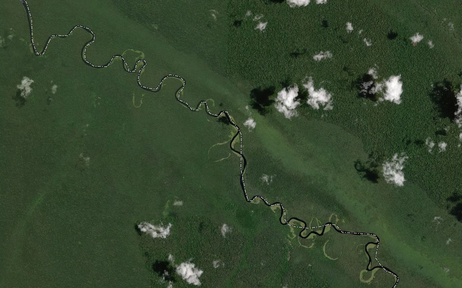 Satellite map of the Boyei