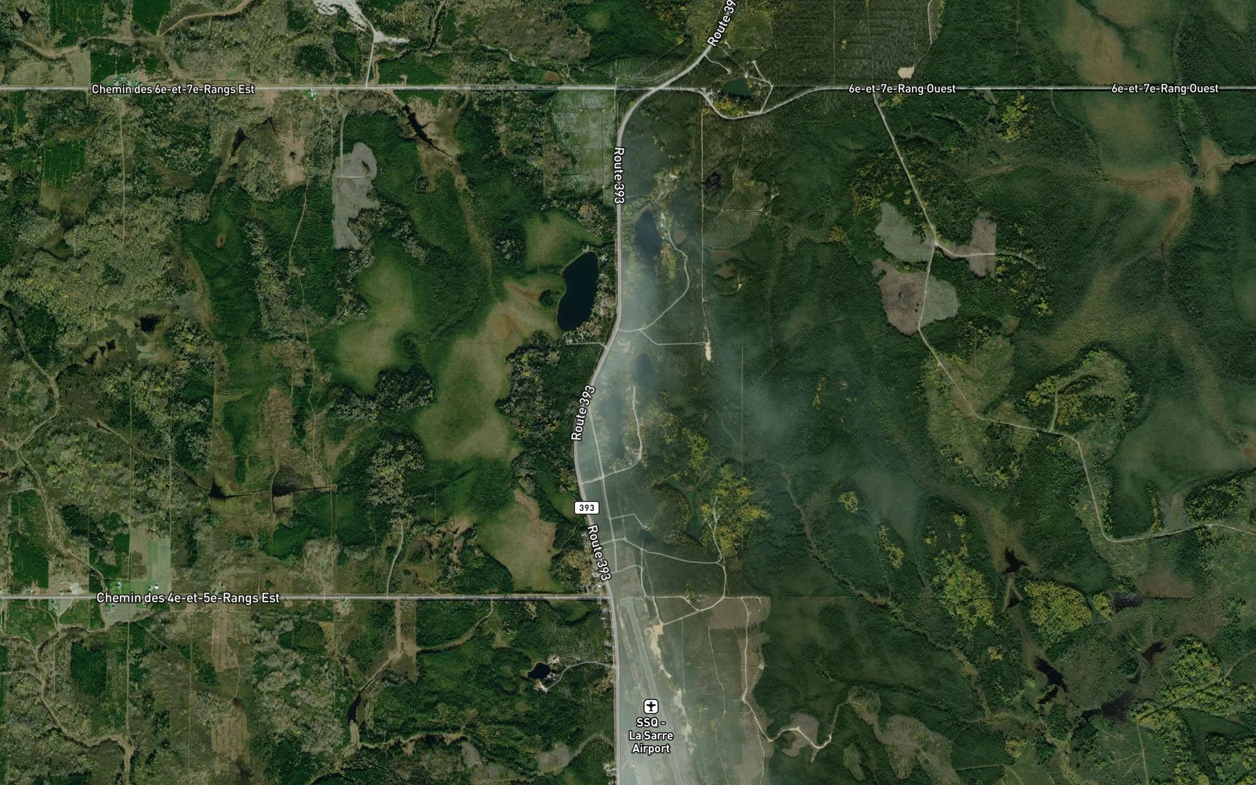 Satellite map of the Lac des Freres