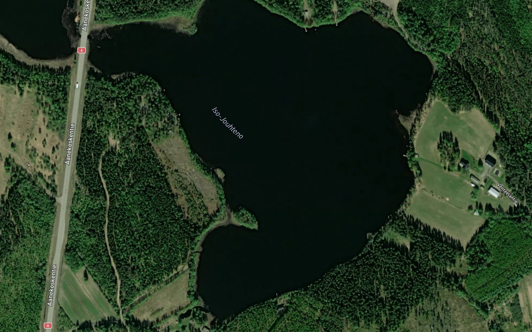 Satellite map of the Iso-Jouhteno