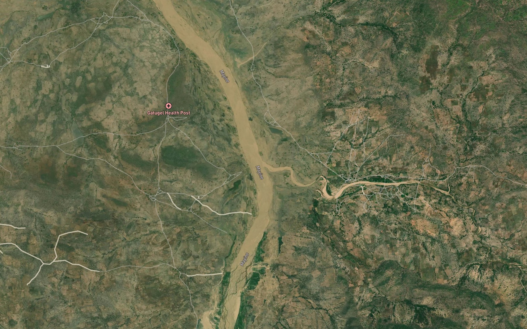 Satellite map of the Mayo Masadi