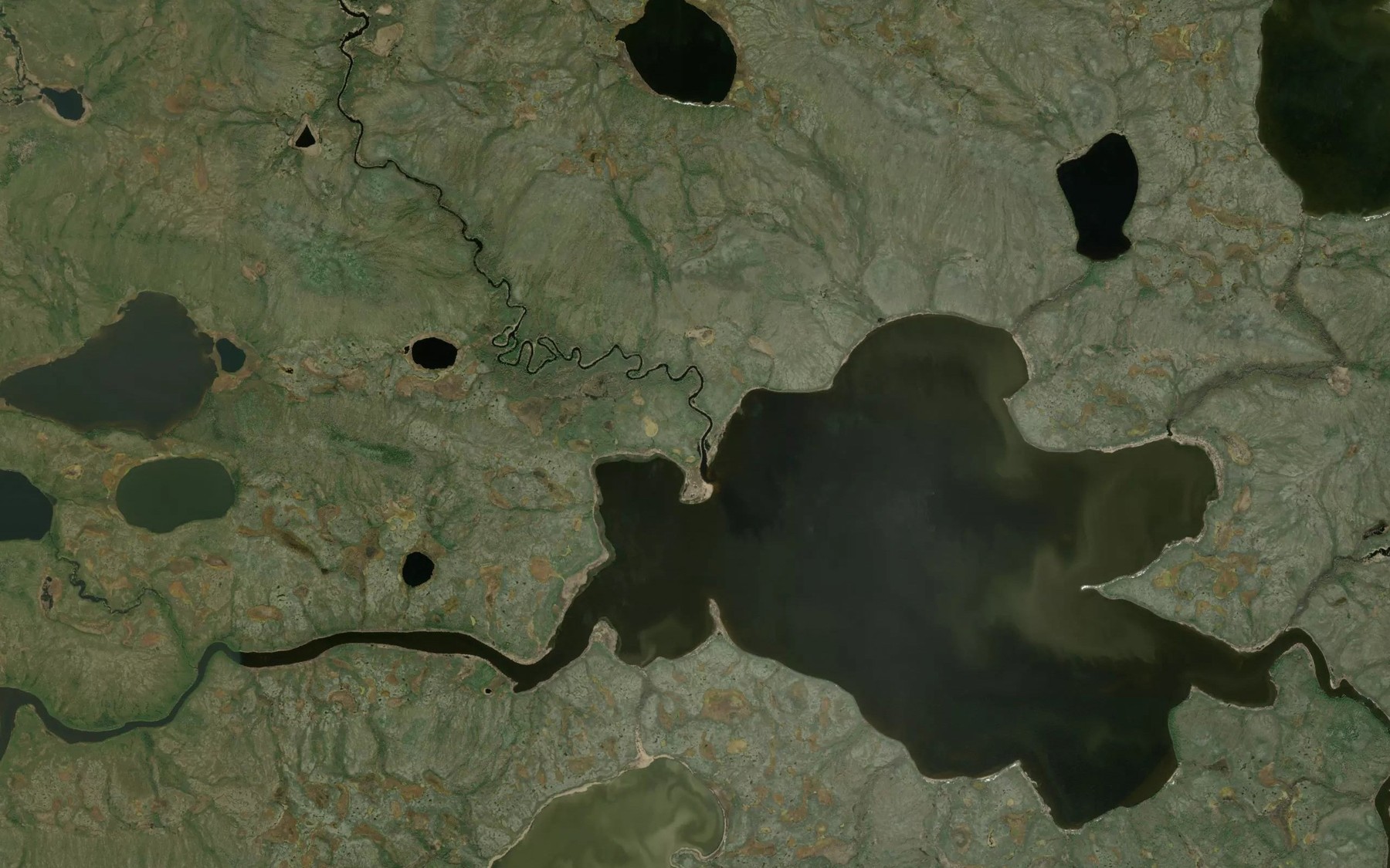 Satellite map of the Bowes Creek
