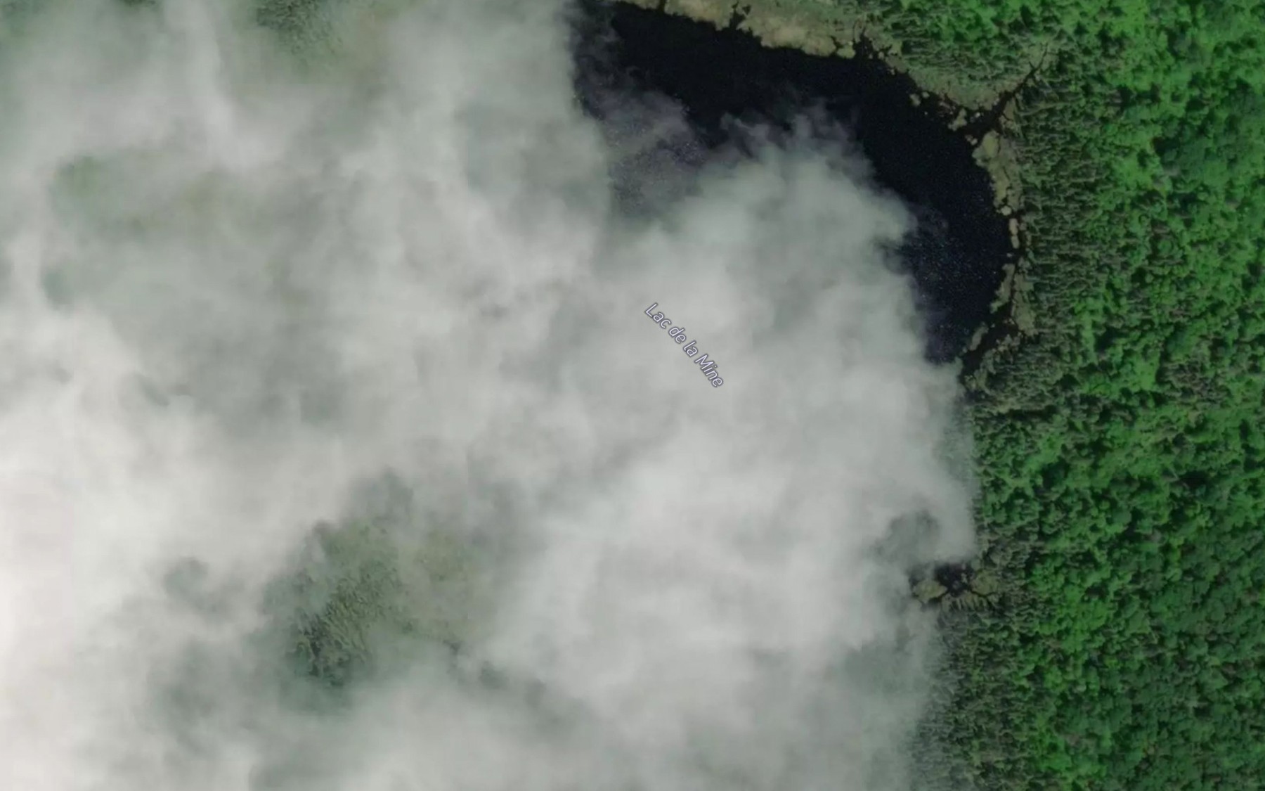Satellite map of the Lac de la Mine