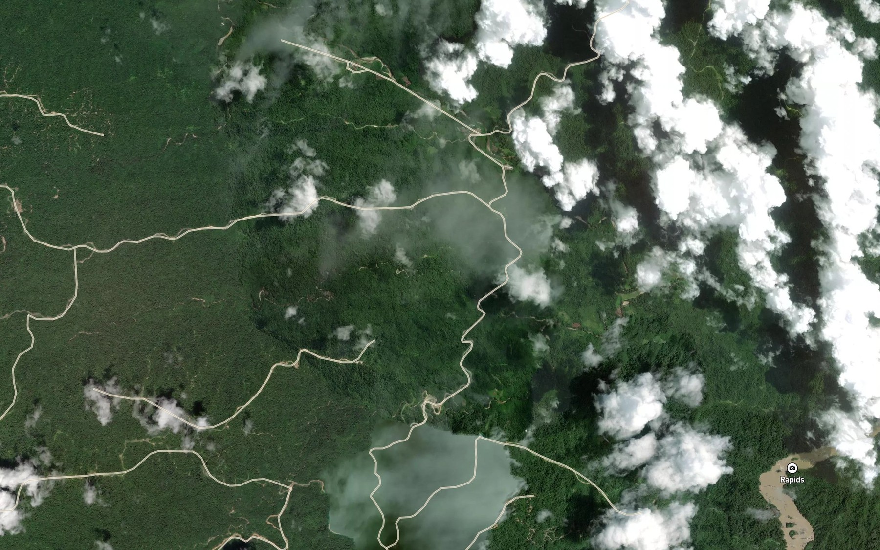 Satellite map of the Sungai Serugan