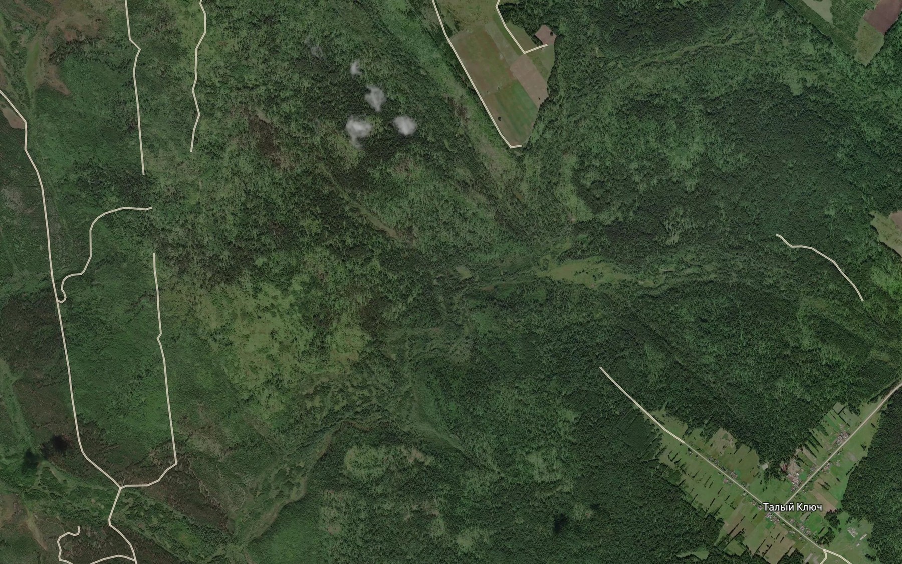 Satellite map of the Potapov Klyuch