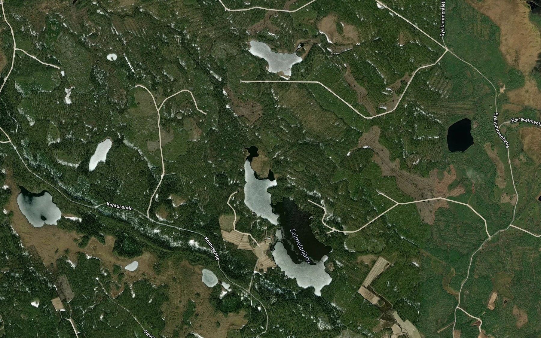 Satellite map of the Sammalpuro