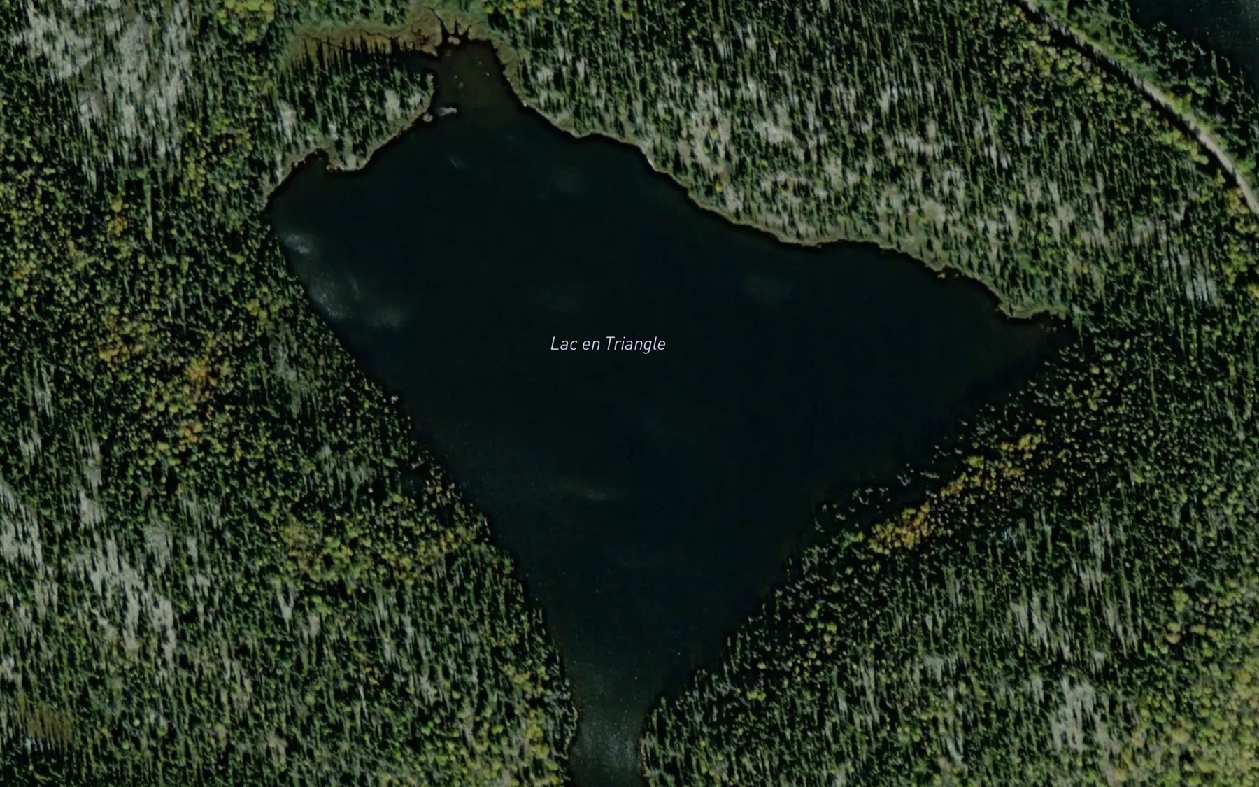 Satellite map of the Lac en Triangle