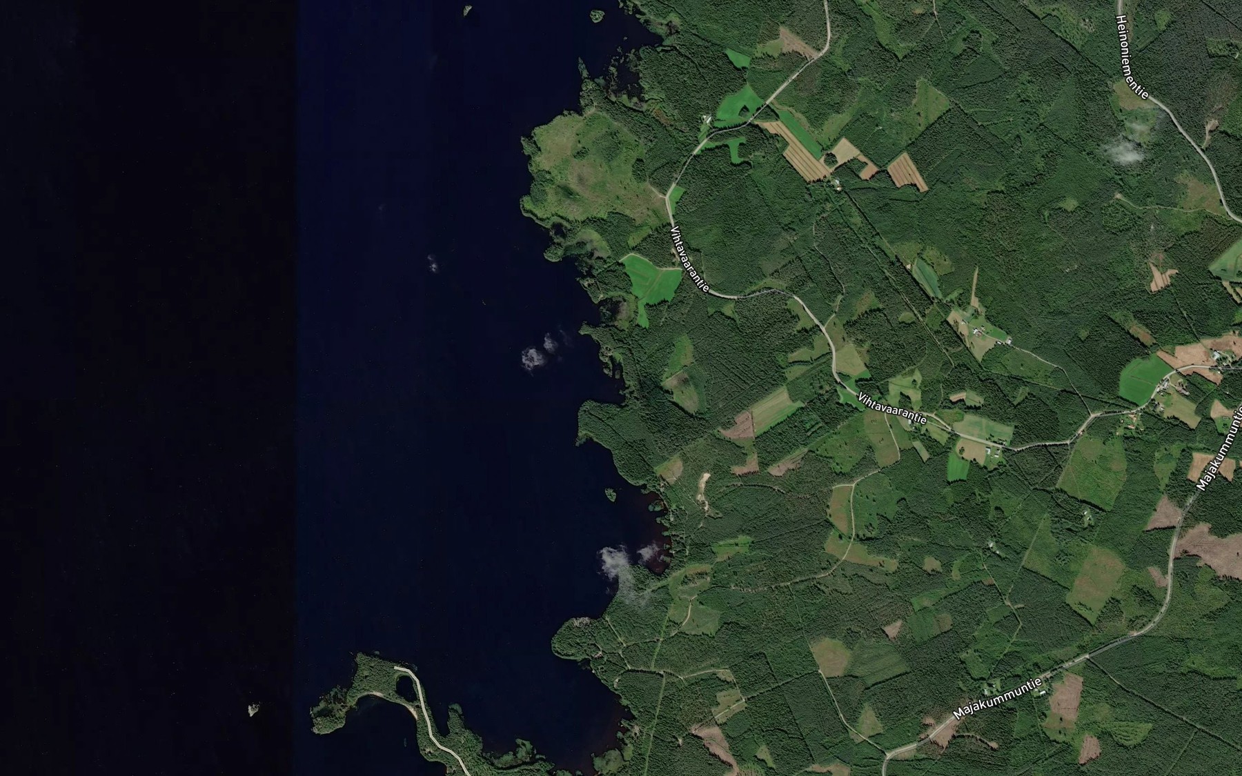Satellite map of the Konttisenlahti