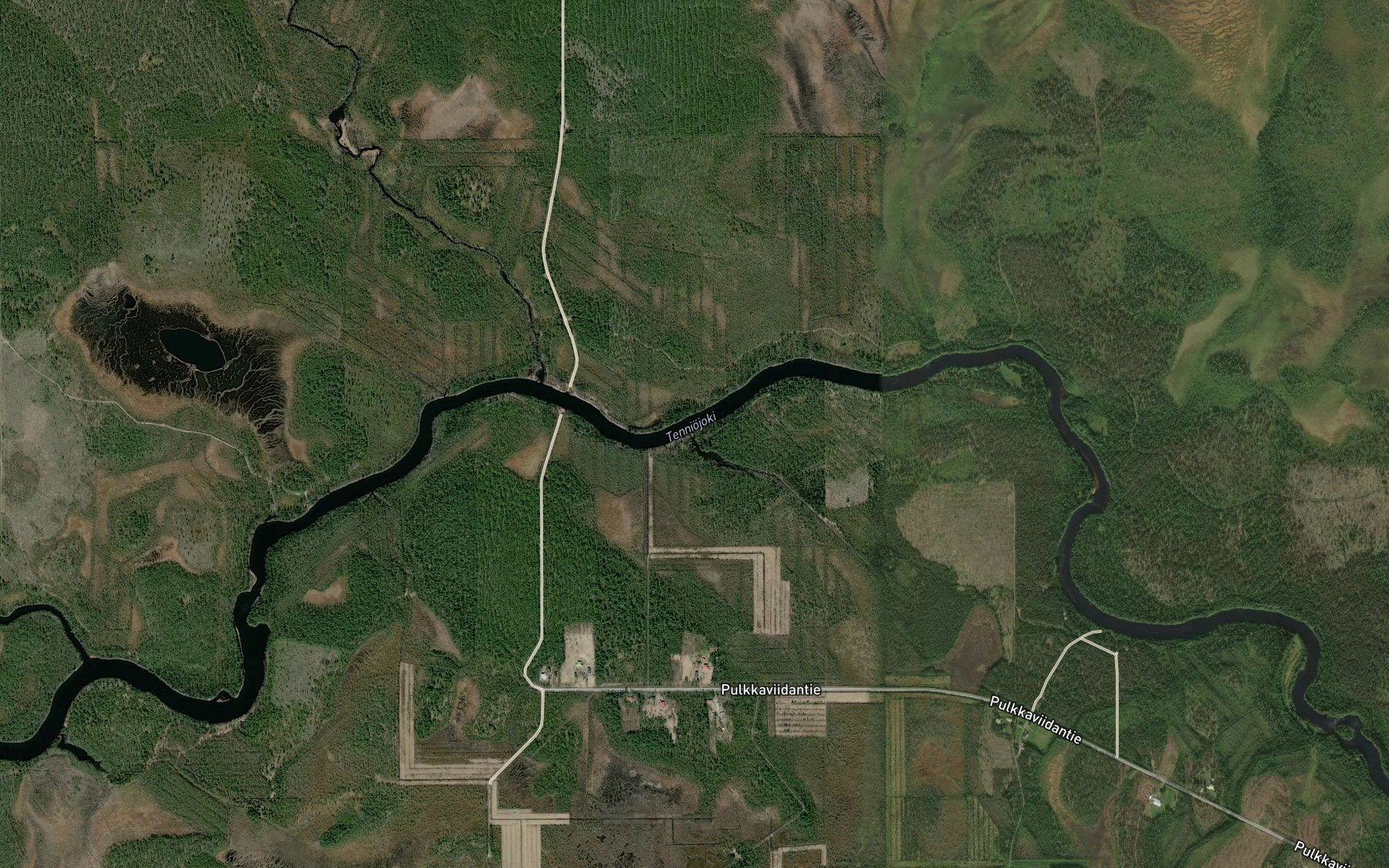Satellite map of the Ylimmainen Pulkkaoja