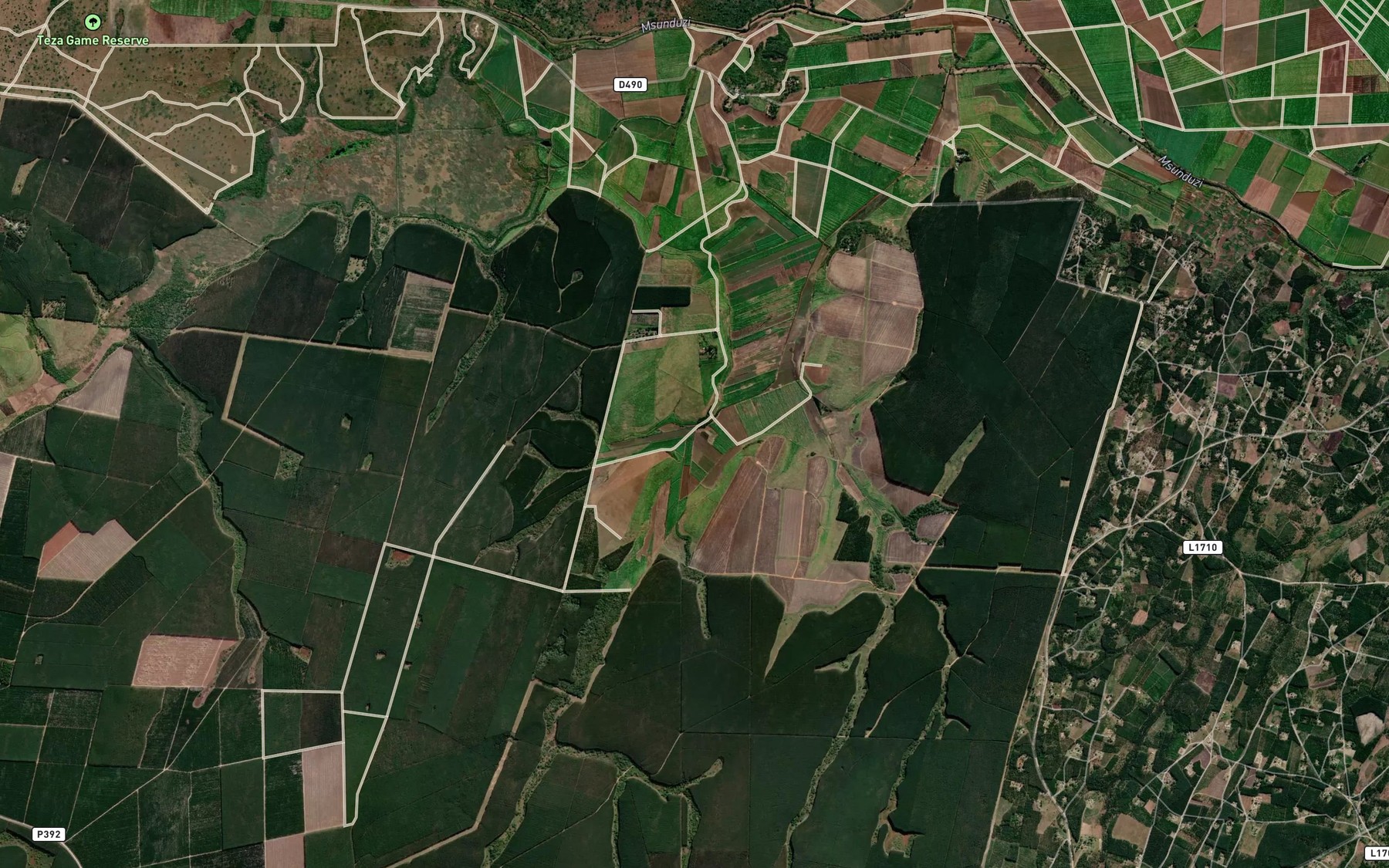 Satellite map of the Mokana