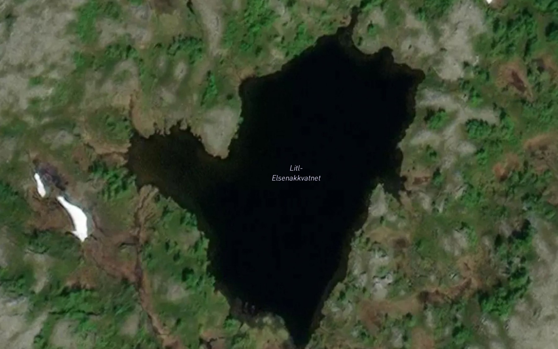 Satellite map of the Litl-Elsenakkvatnet