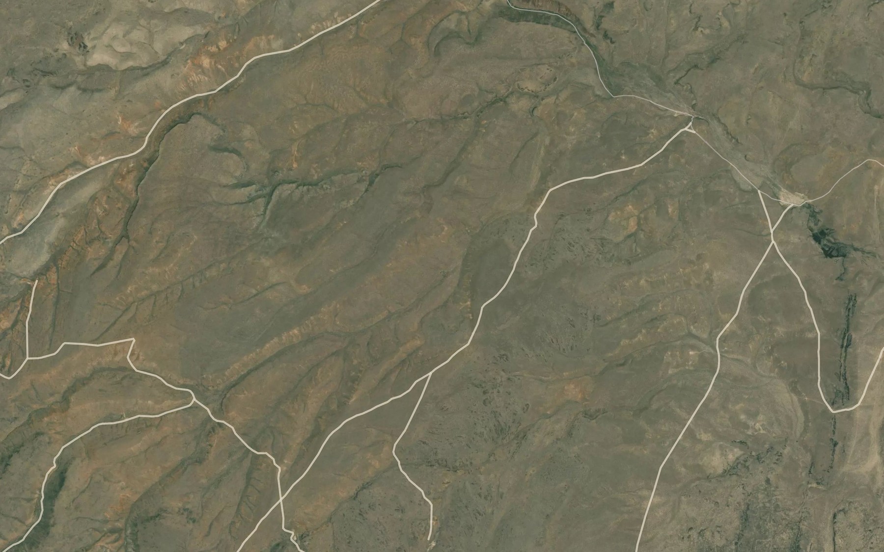 Satellite map of the Oreana Reservoir