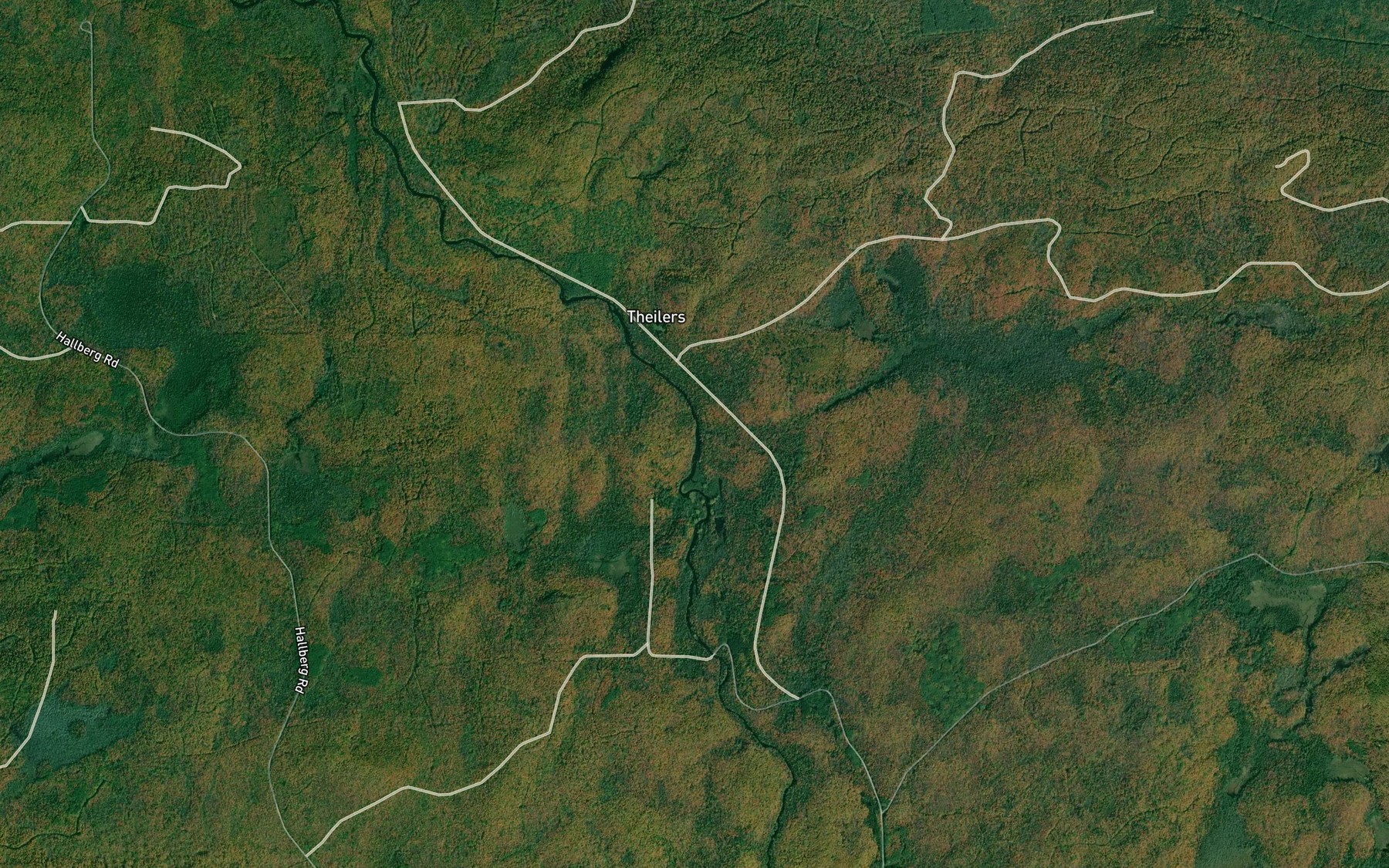 Satellite map of the Copps Creek