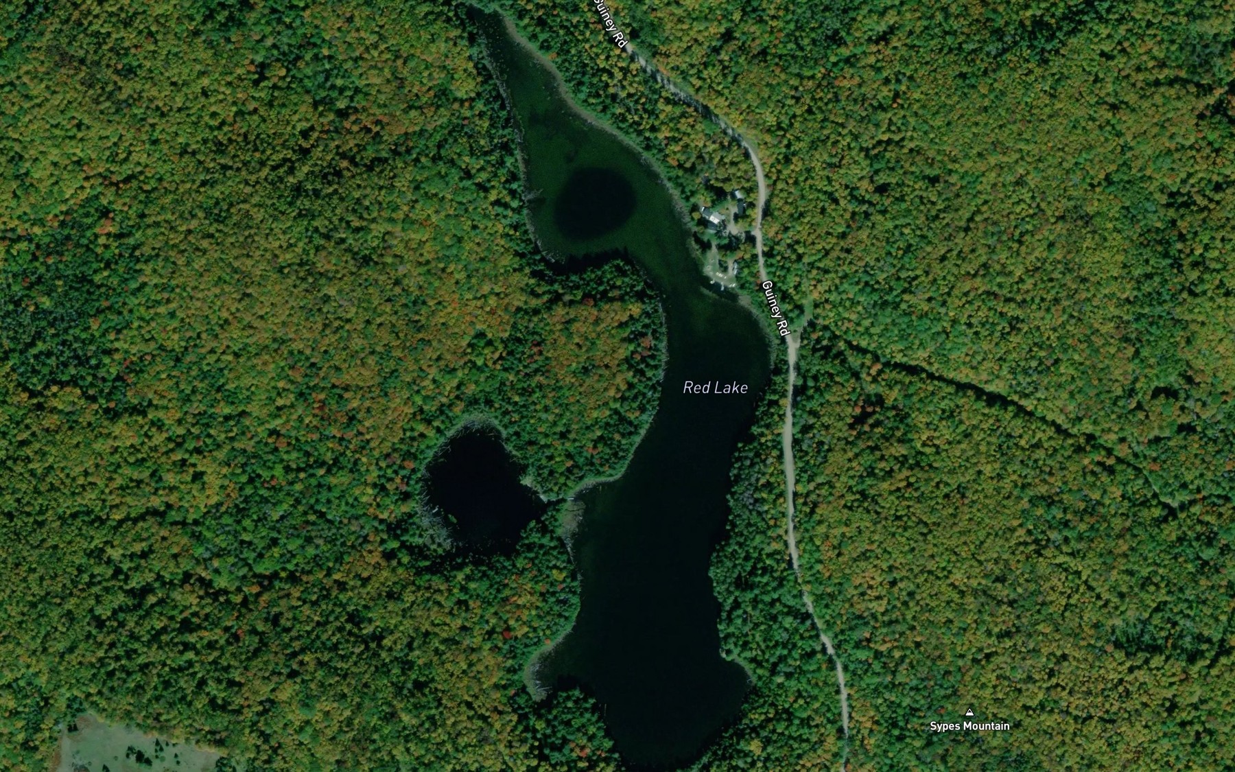 Satellite map of the Reid Lake