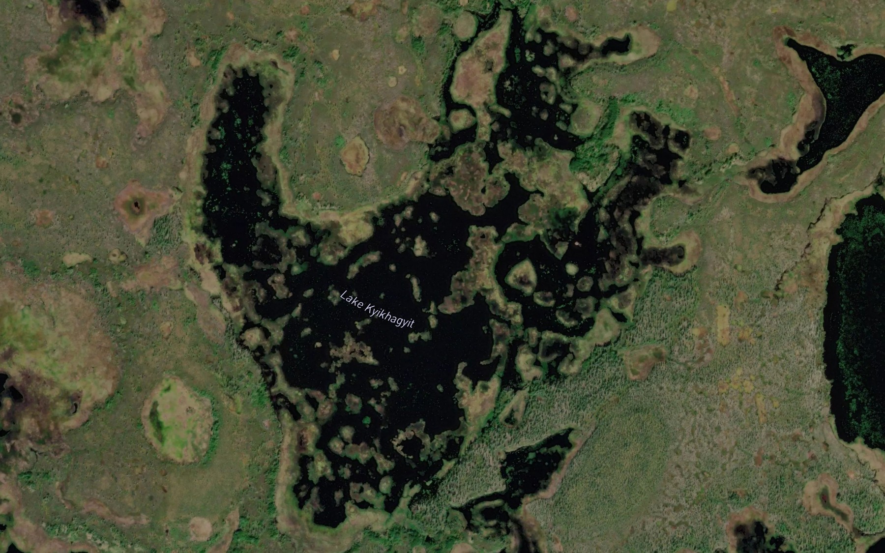 Satellite map of the Lake Kyikhgyit