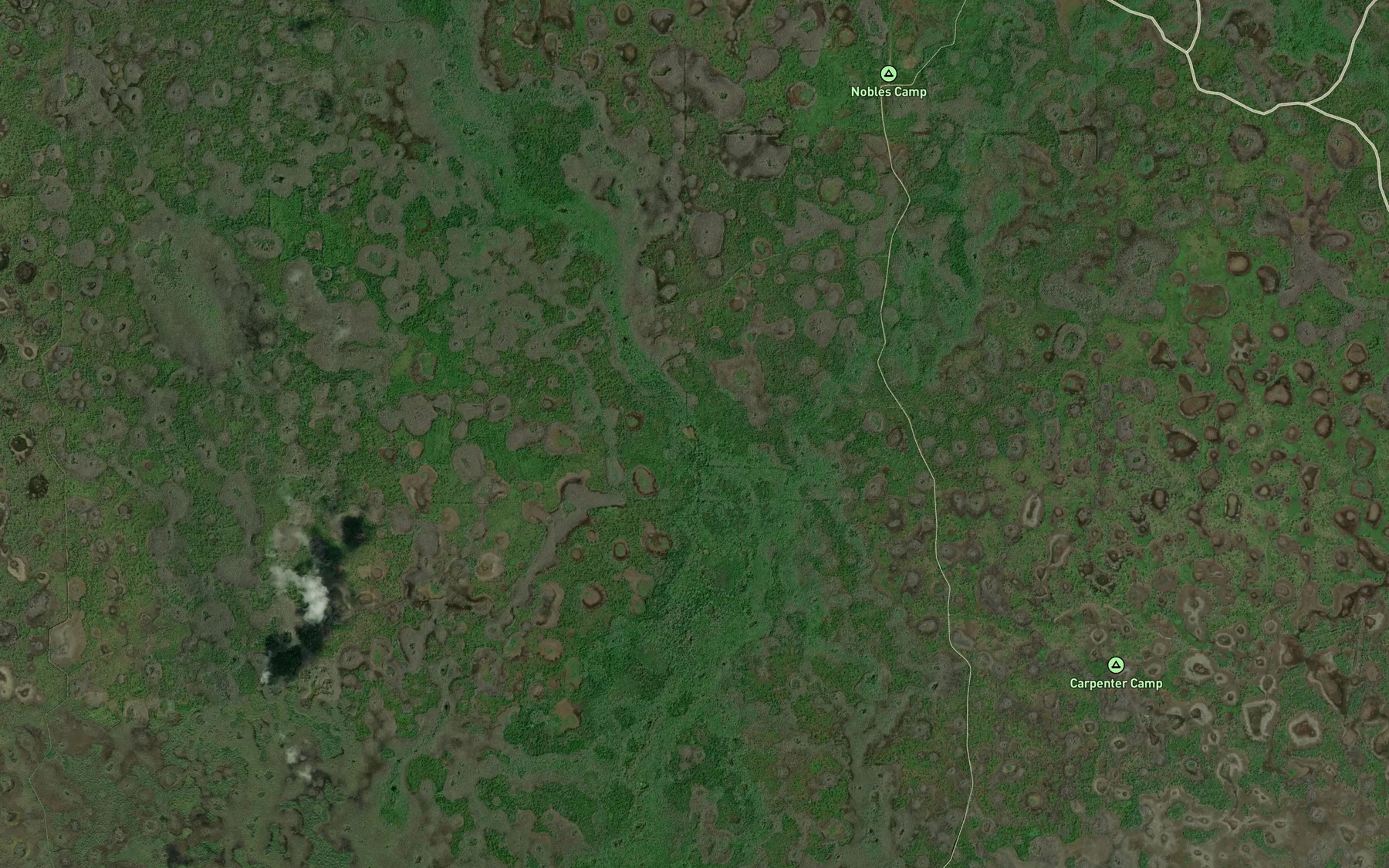 Satellite map of the Whidden Lake
