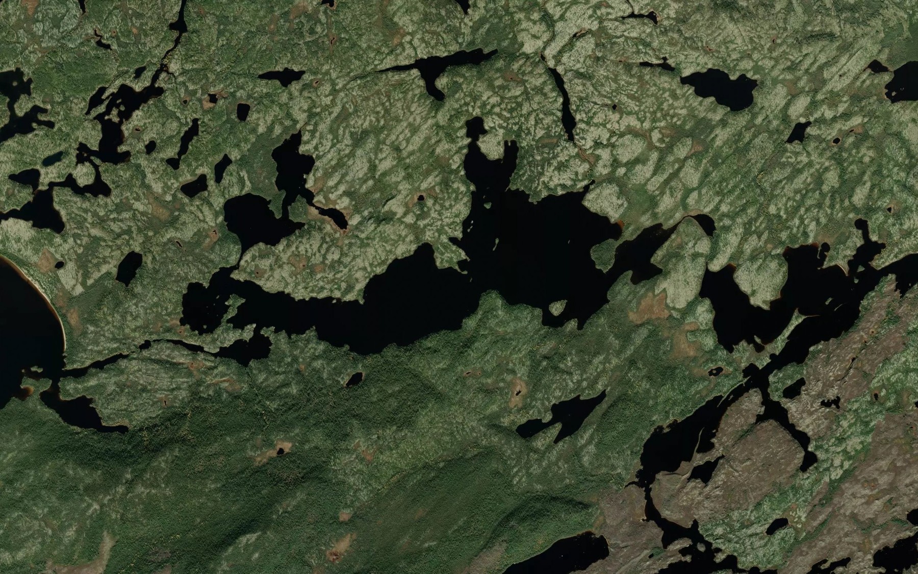 Satellite map of the Lac Lamillet
