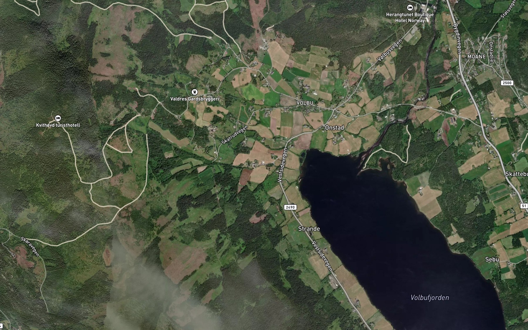 Satellite map of the Jonsrudbekken