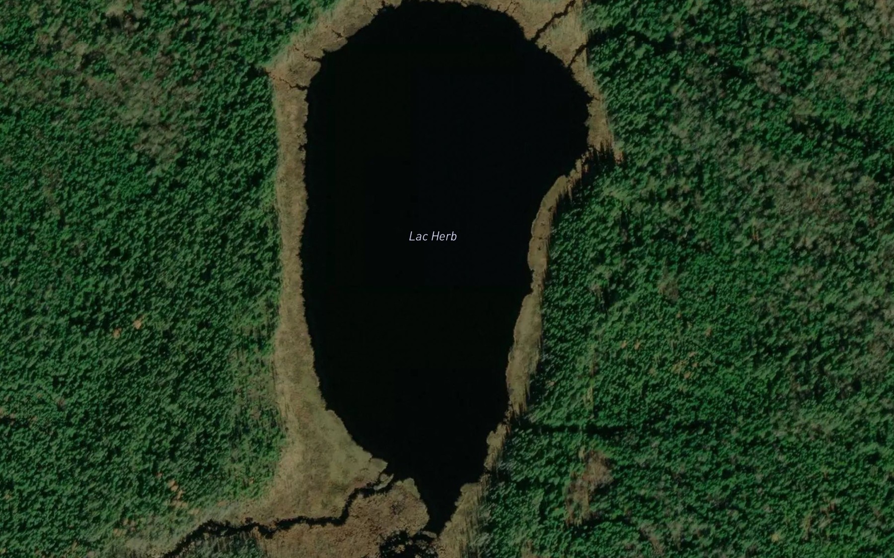 Satellite map of the Lac Herb