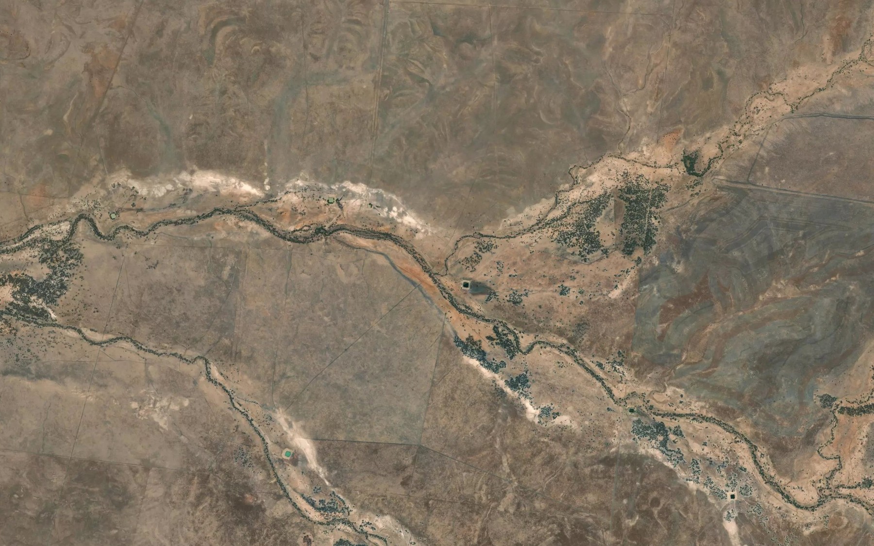 Satellite map of the Nott Creek