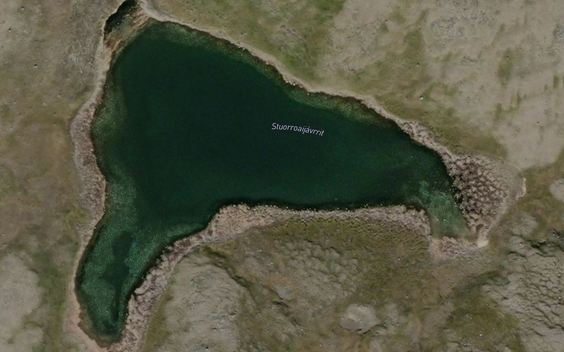 Satellite map of the Stuorroaijavrit