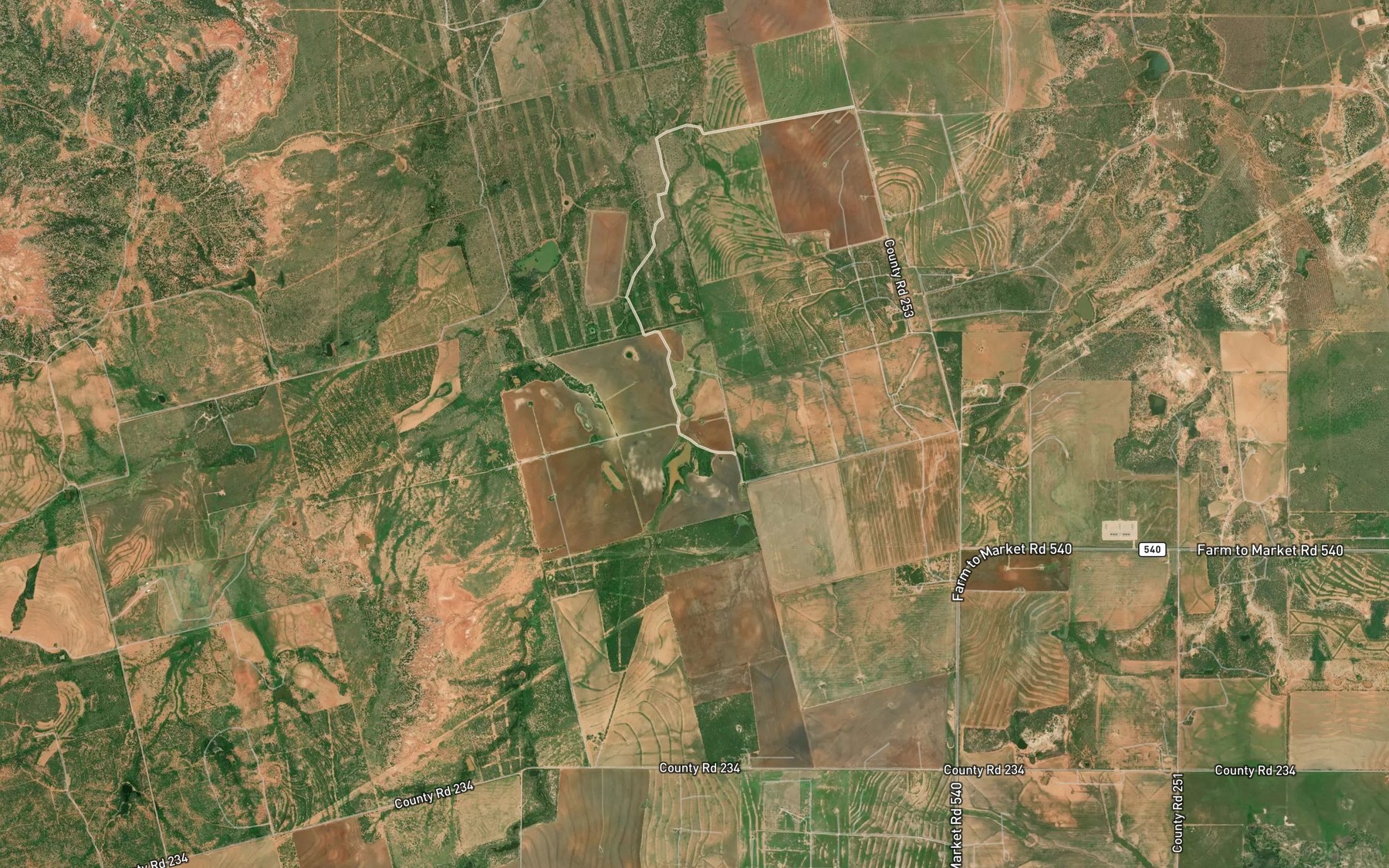 Satellite map of the Holland Lake