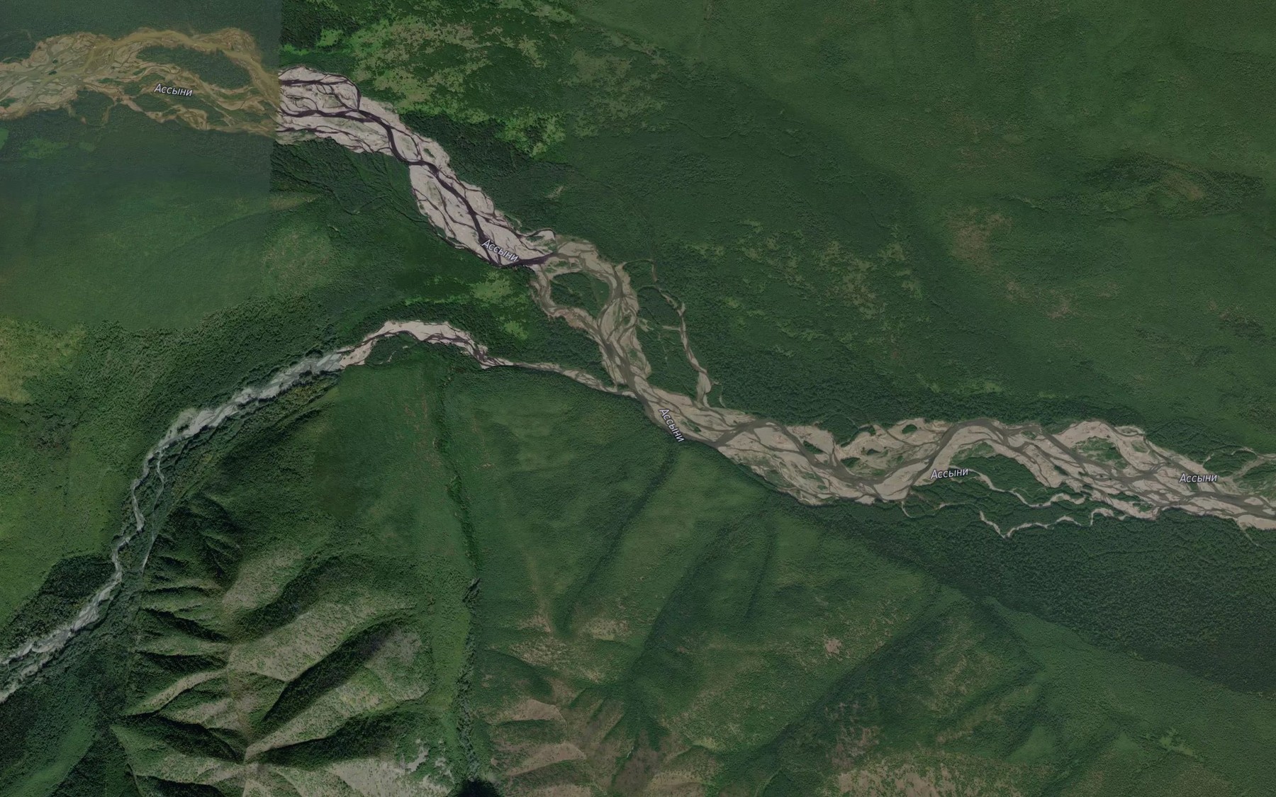 Satellite map of the Pravaya Assyni