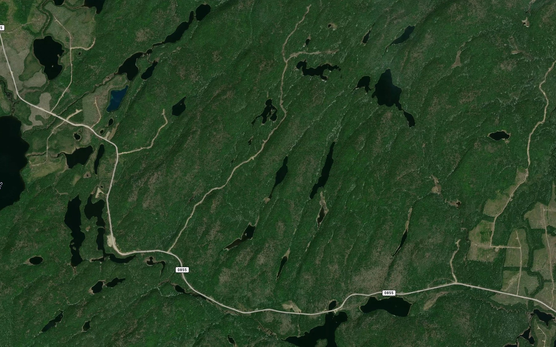 Satellite map of the Lac Catesby