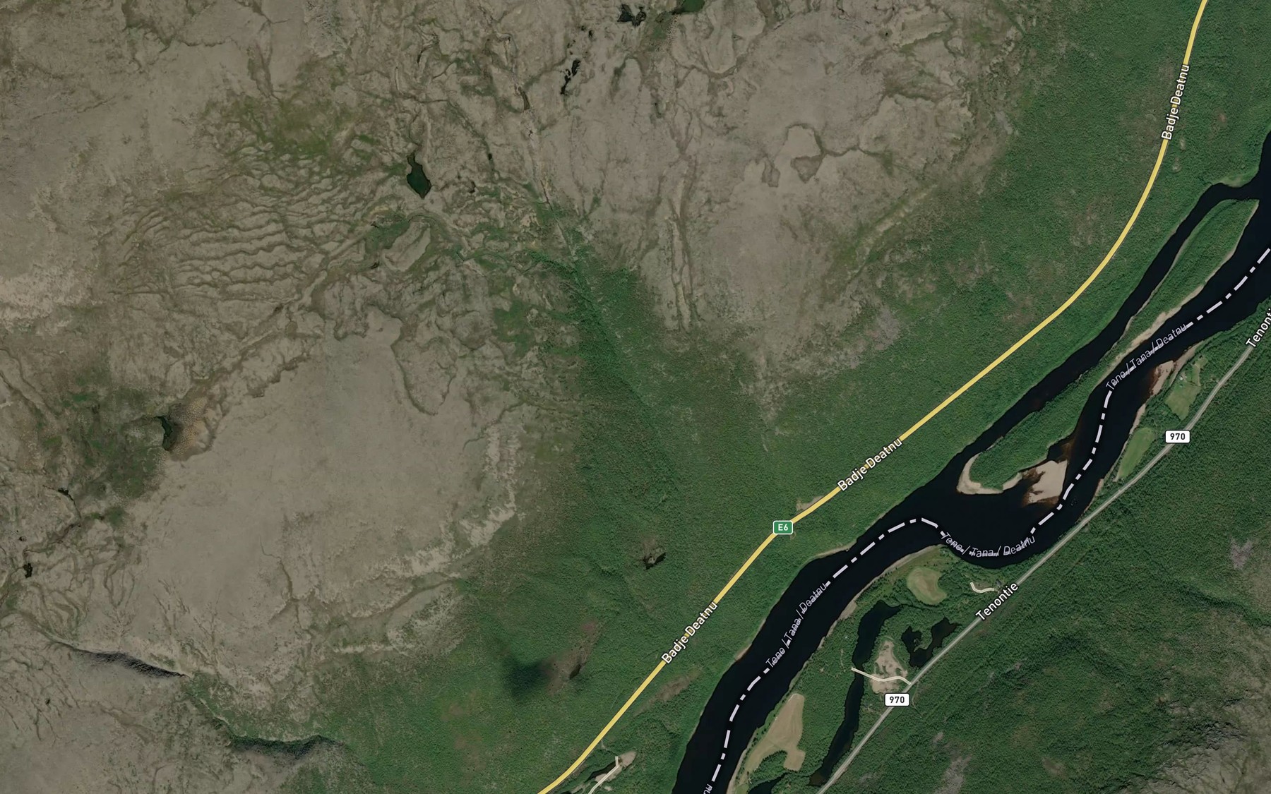 Satellite map of the Buollanjakka
