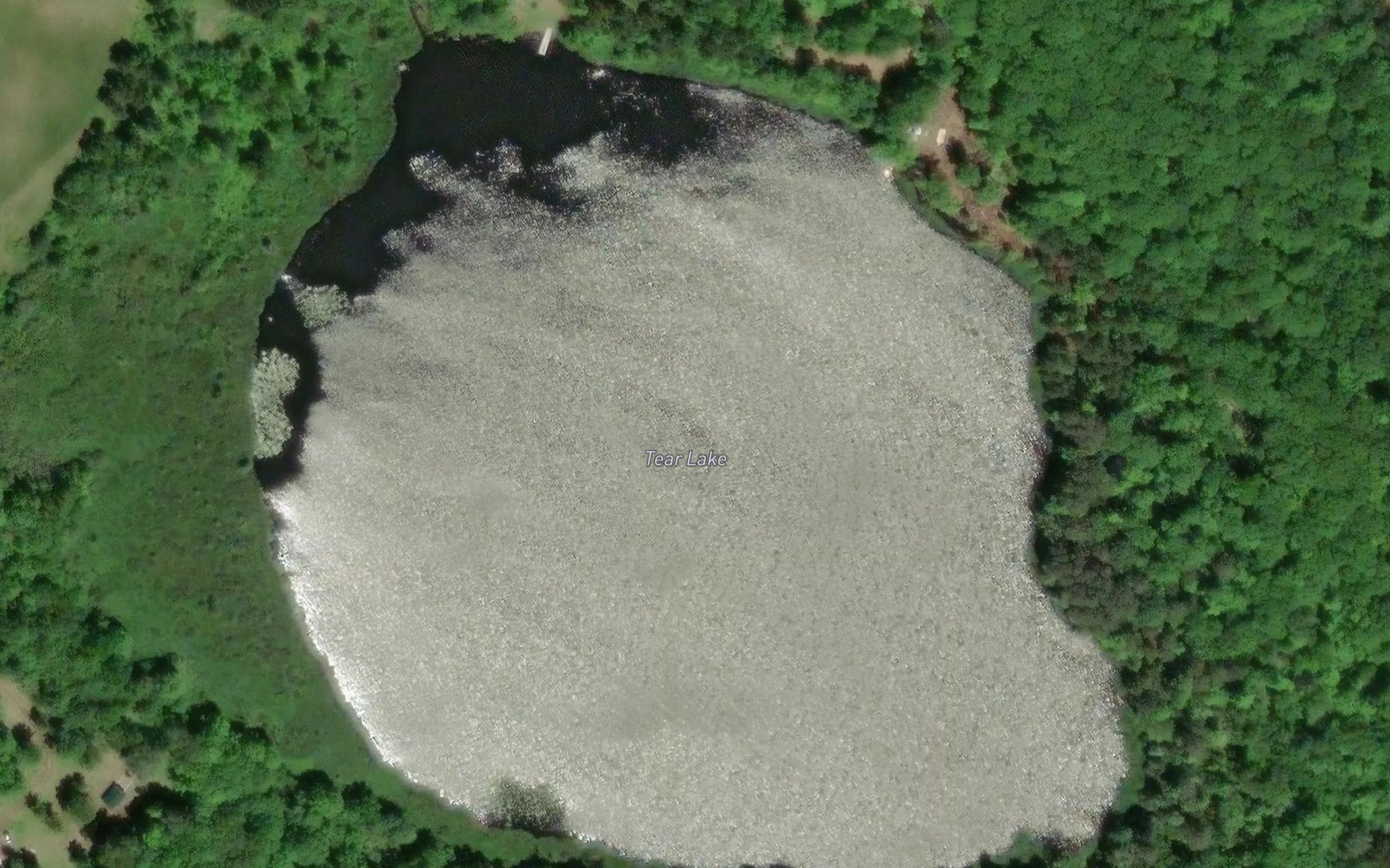 Satellite map of the Tear Lake