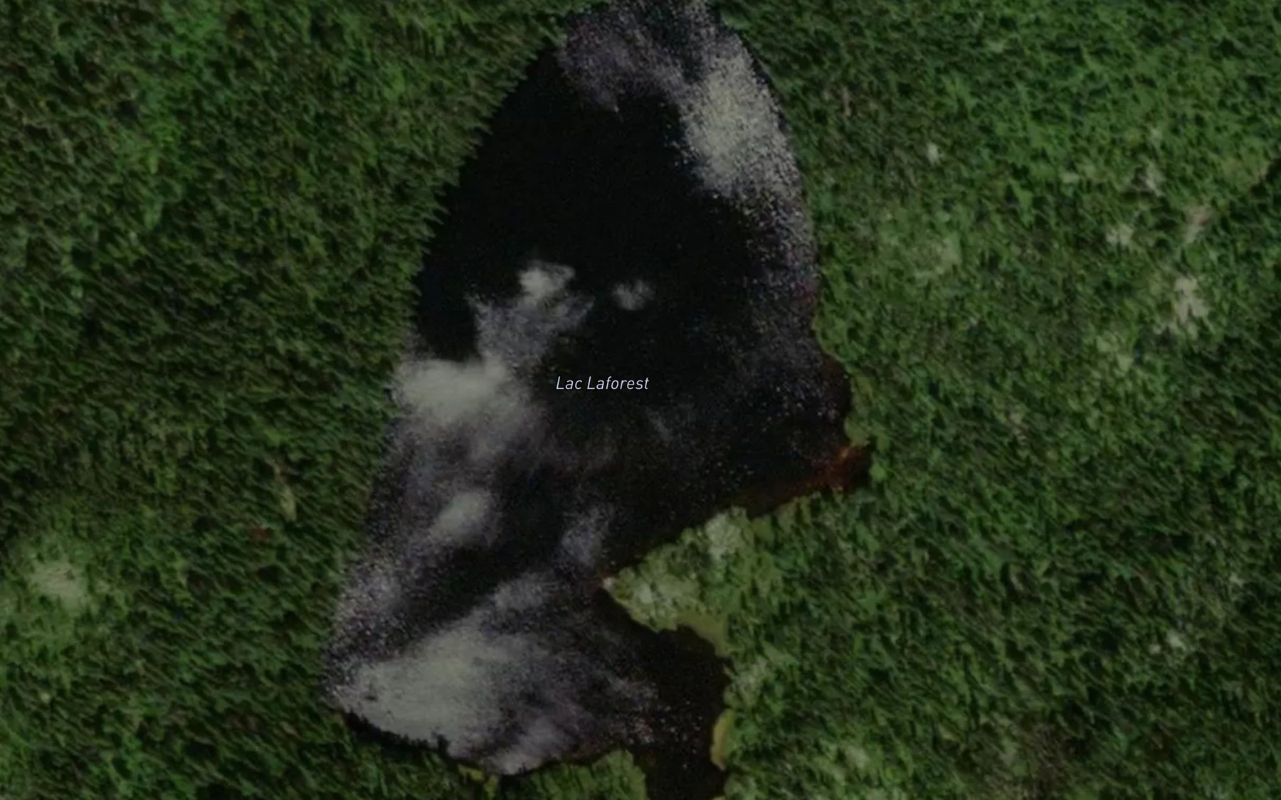 Satellite map of the Lac Laforest