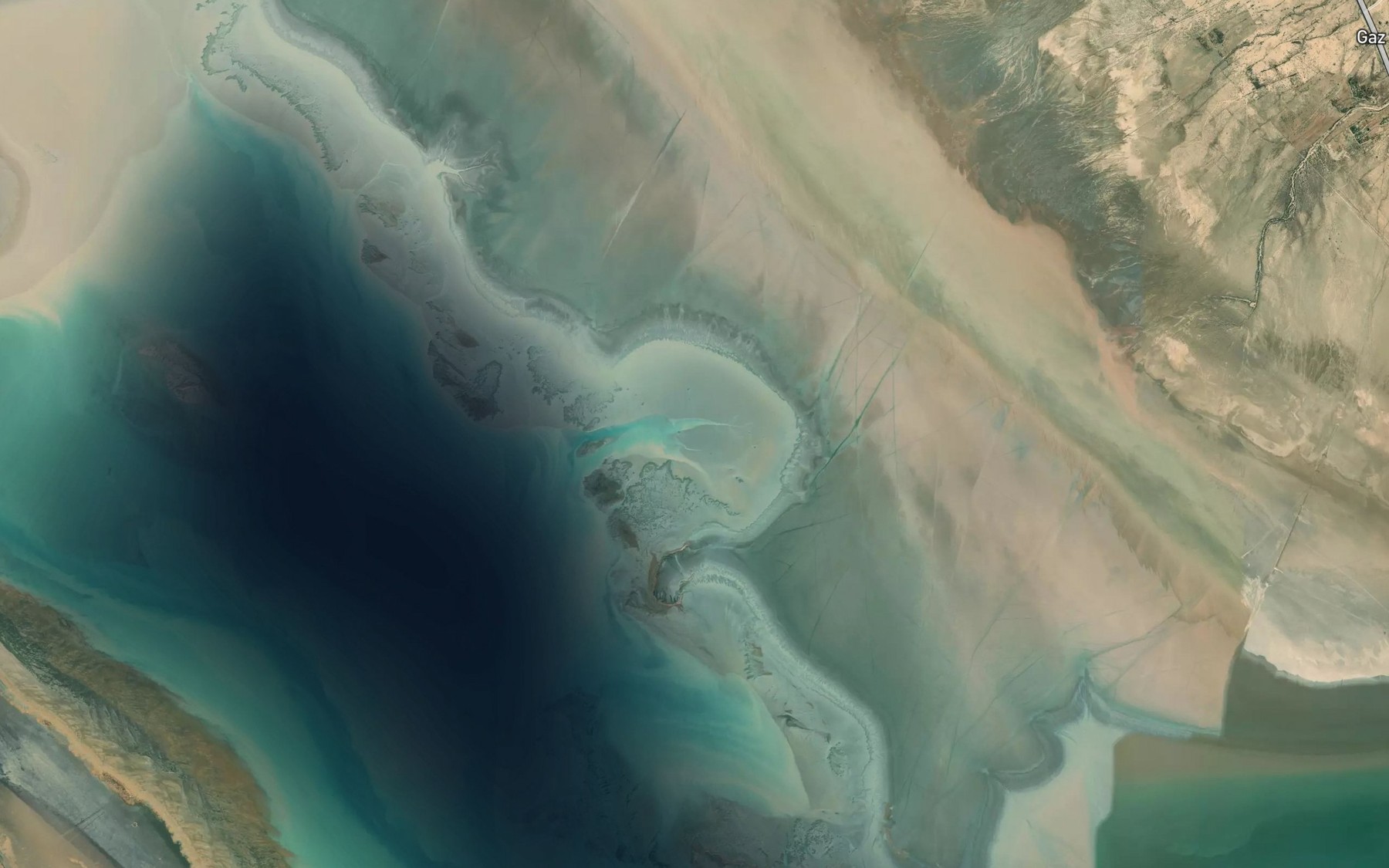 Satellite map of the Khowr-e Burari