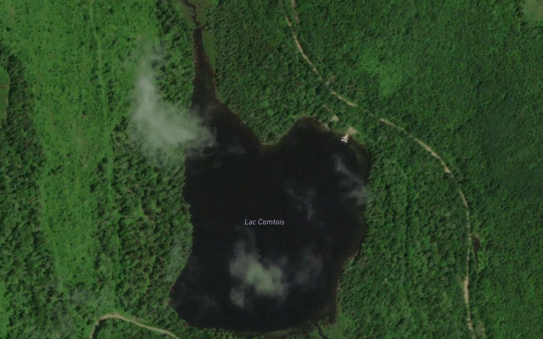 Satellite map of the Lac Comtois