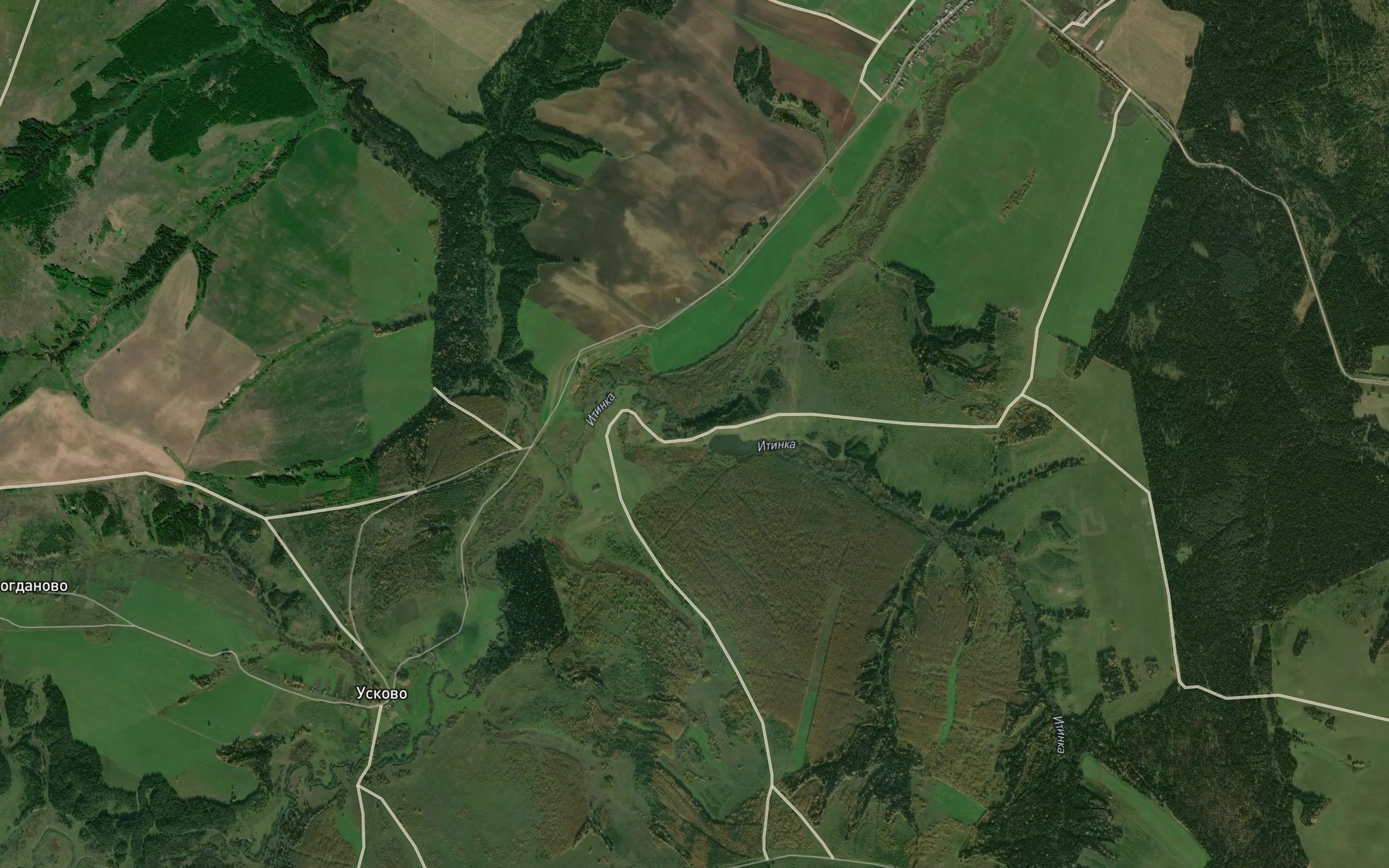 Satellite map of the Yagvayka
