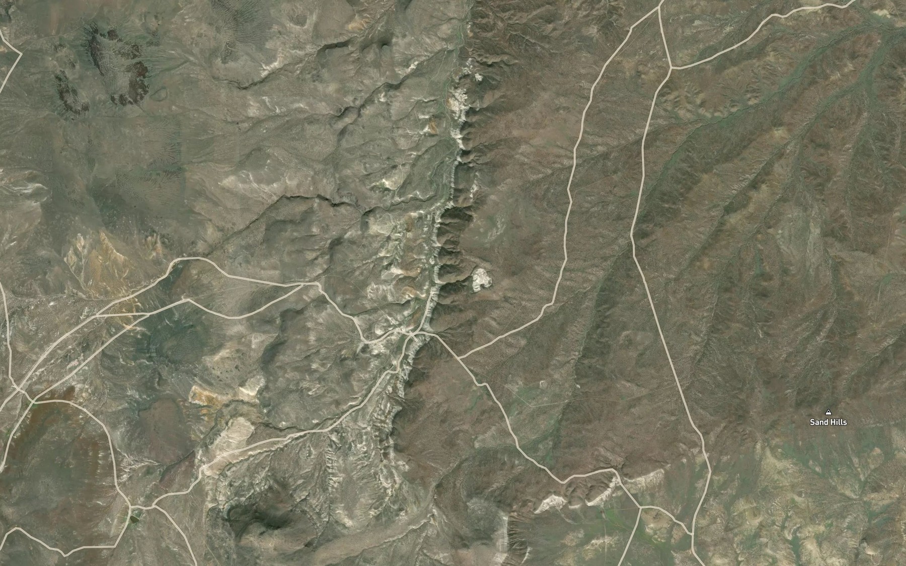 Satellite map of the Cow Camp Spring