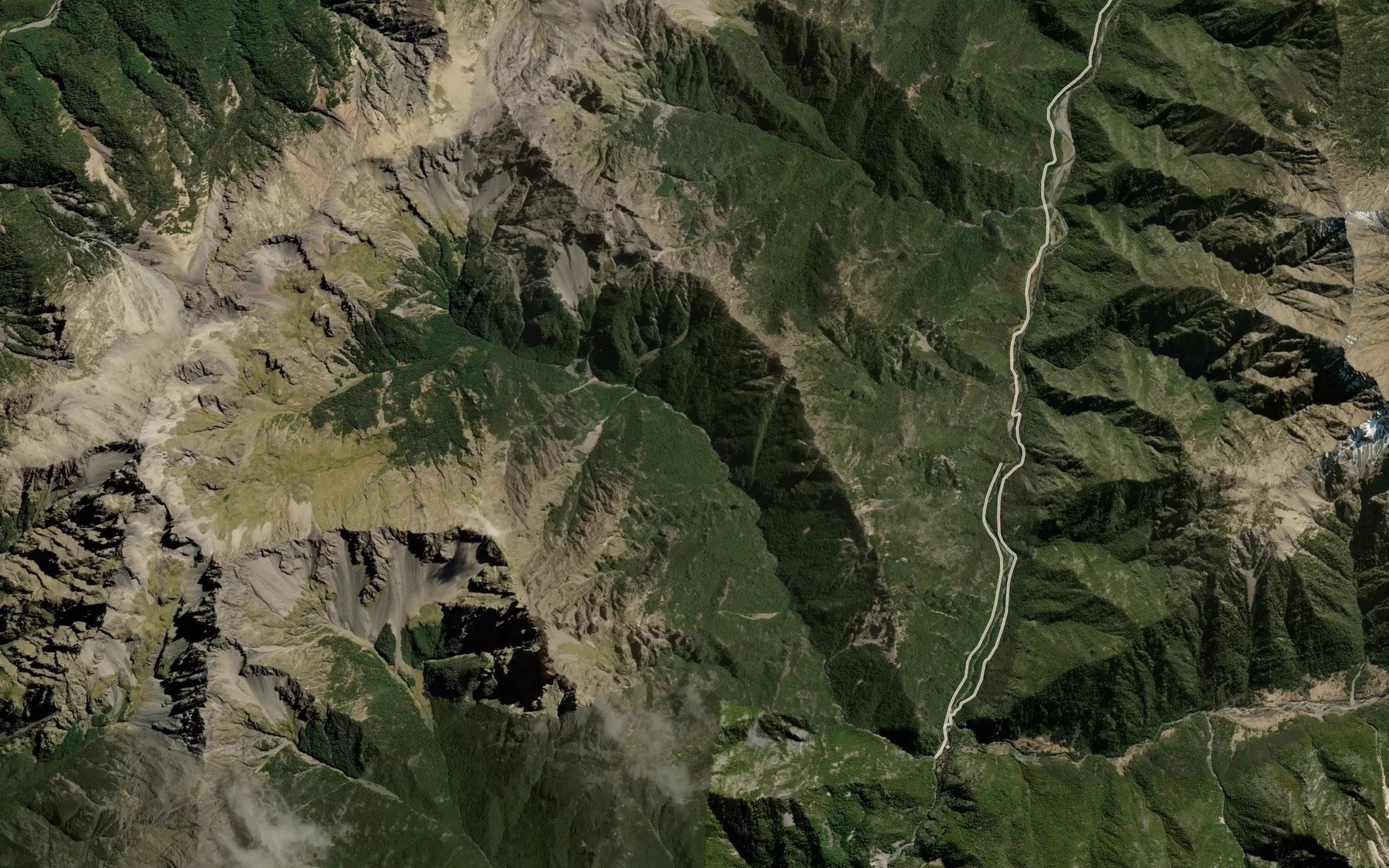 Satellite map of the Hut Stream