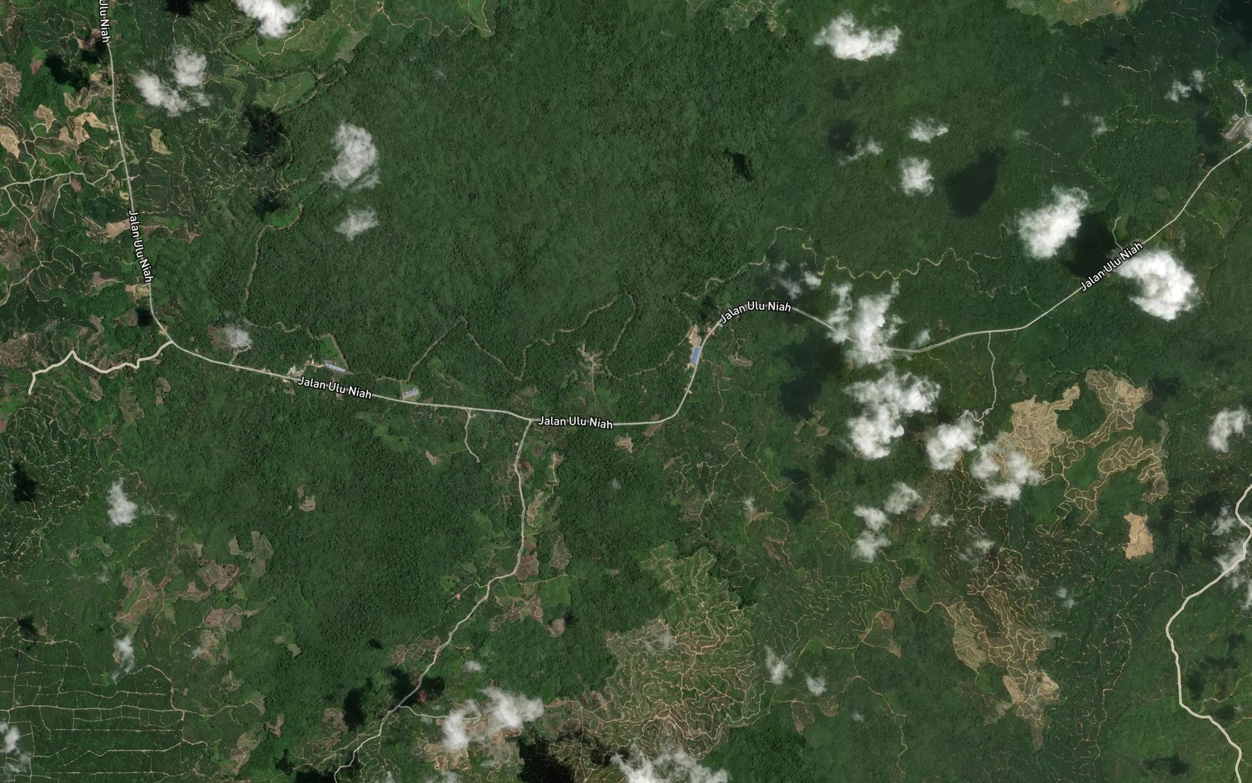 Satellite map of the Sungai Bamaga