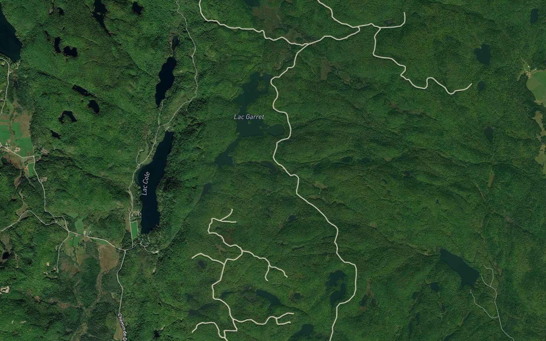 Satellite map of the Lac Lost