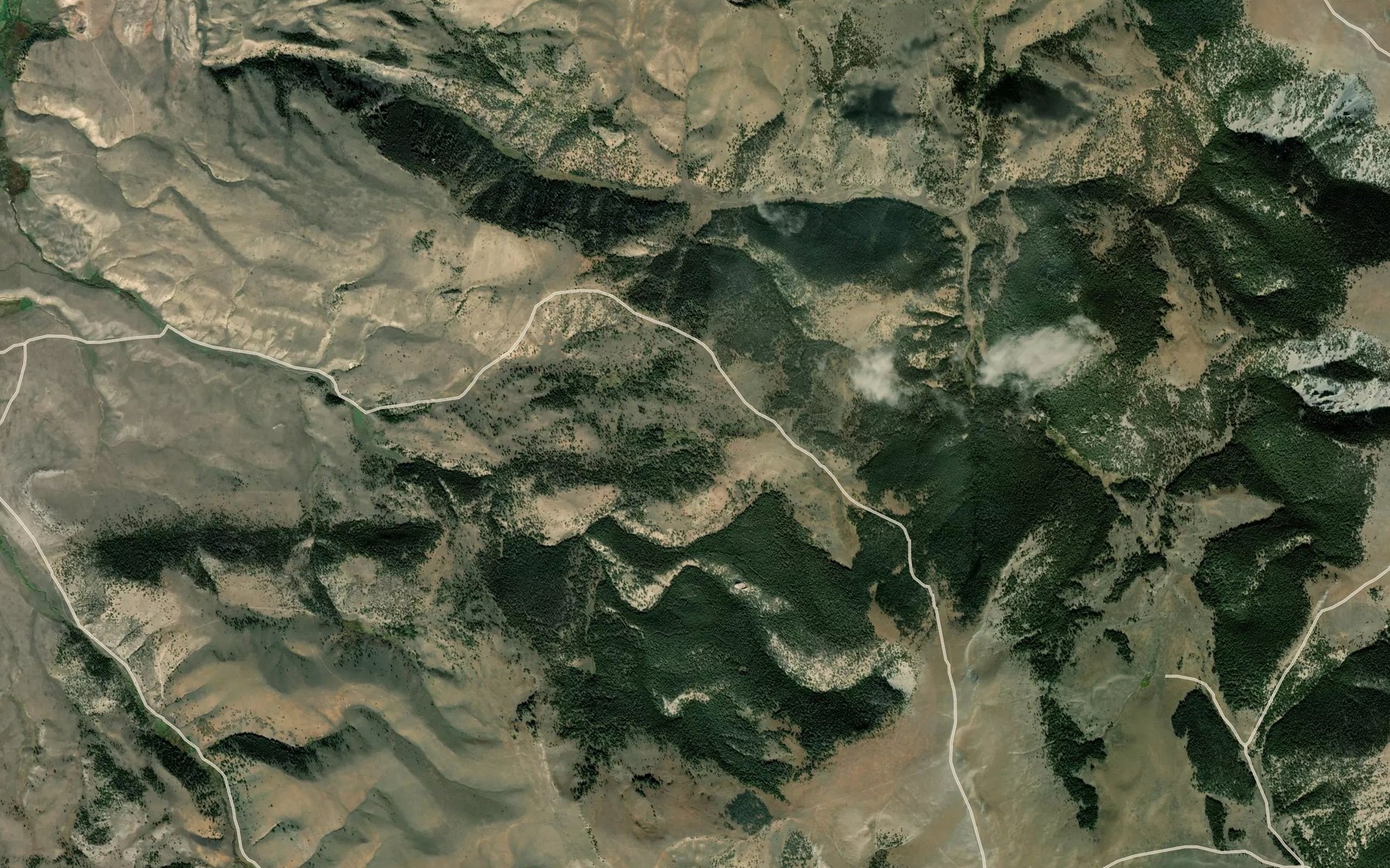 Satellite map of the Dead Horse Spring
