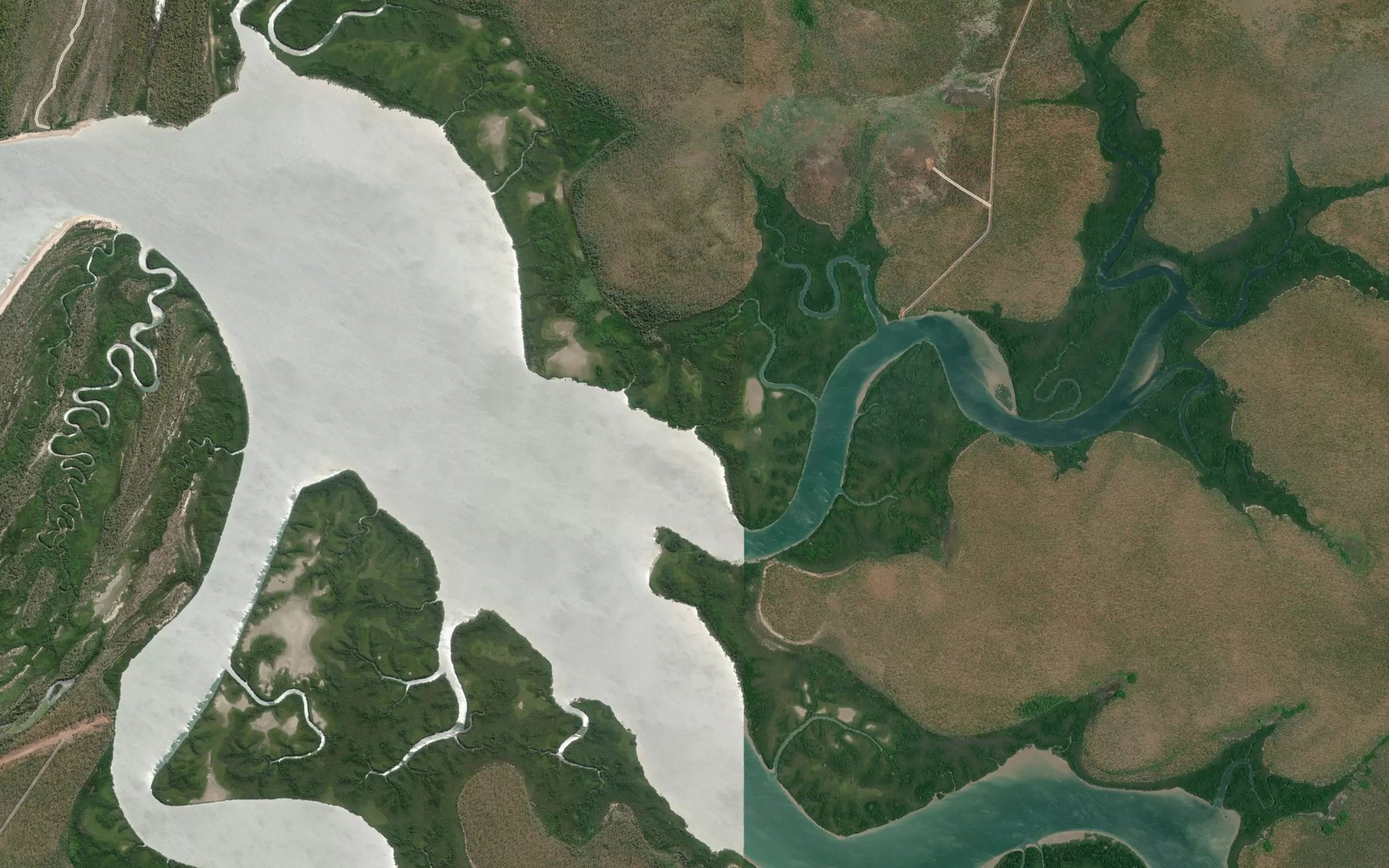 Satellite map of the Martaboonga Creek