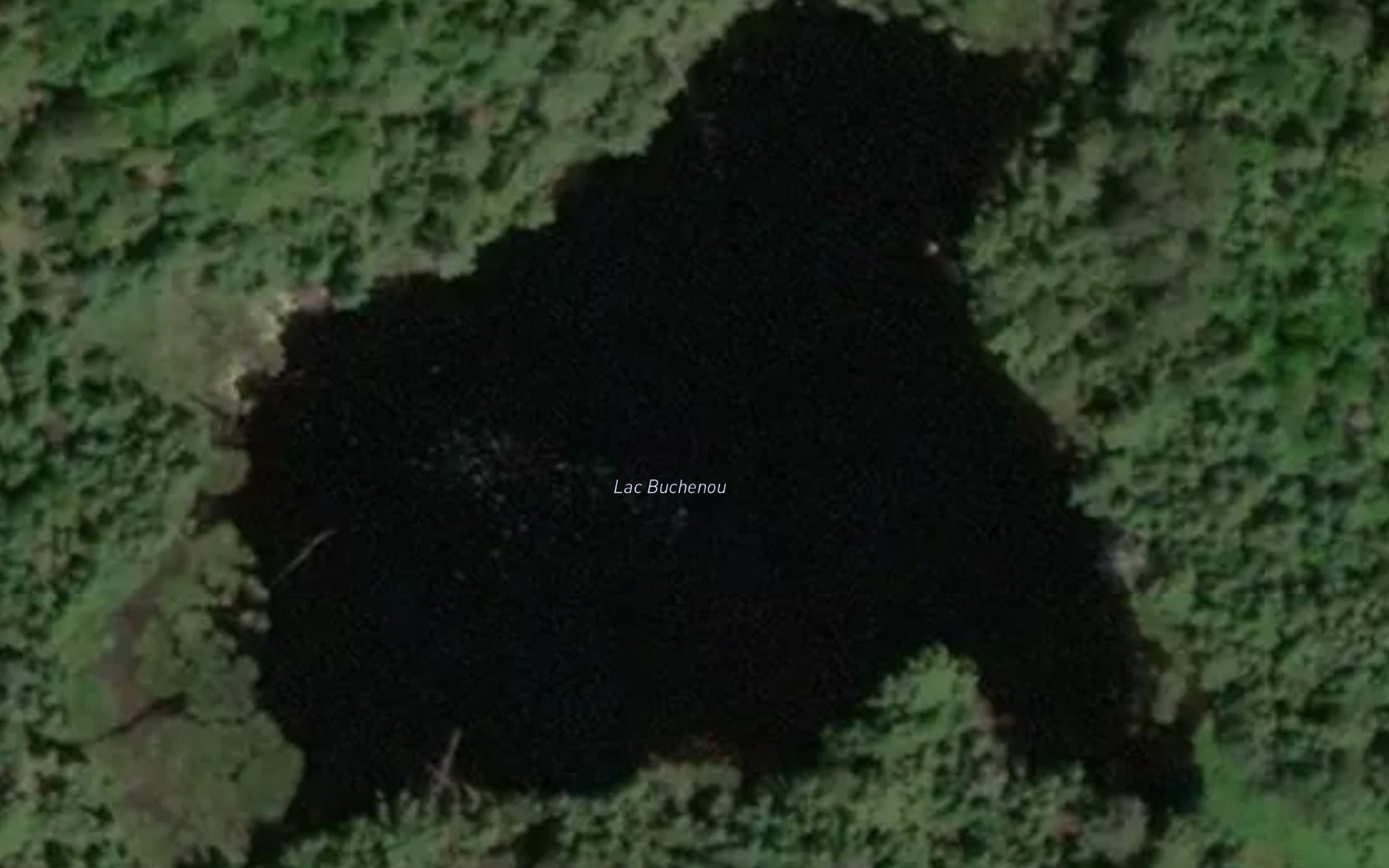 Satellite map of the Lac Buchenou