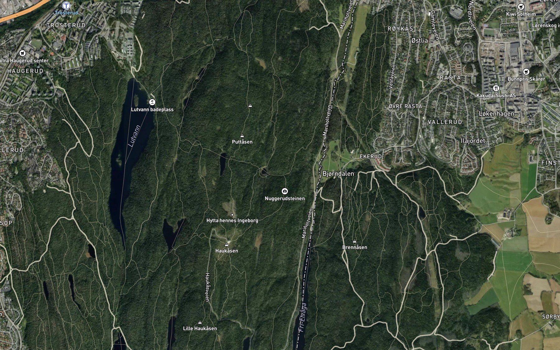 Satellite map of the Puttebekken