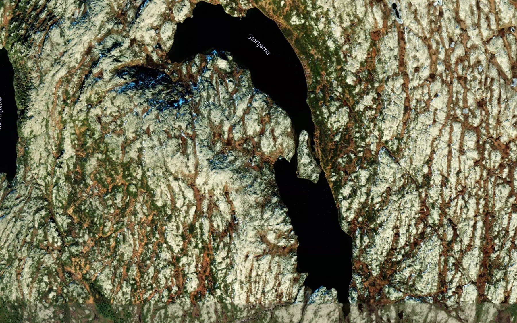Satellite map of the Stortjorna