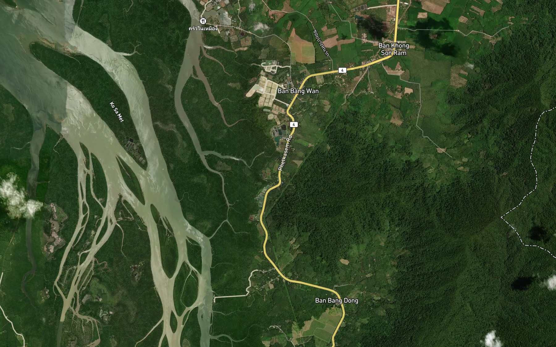 Satellite map of the Khlong Ta Phrom