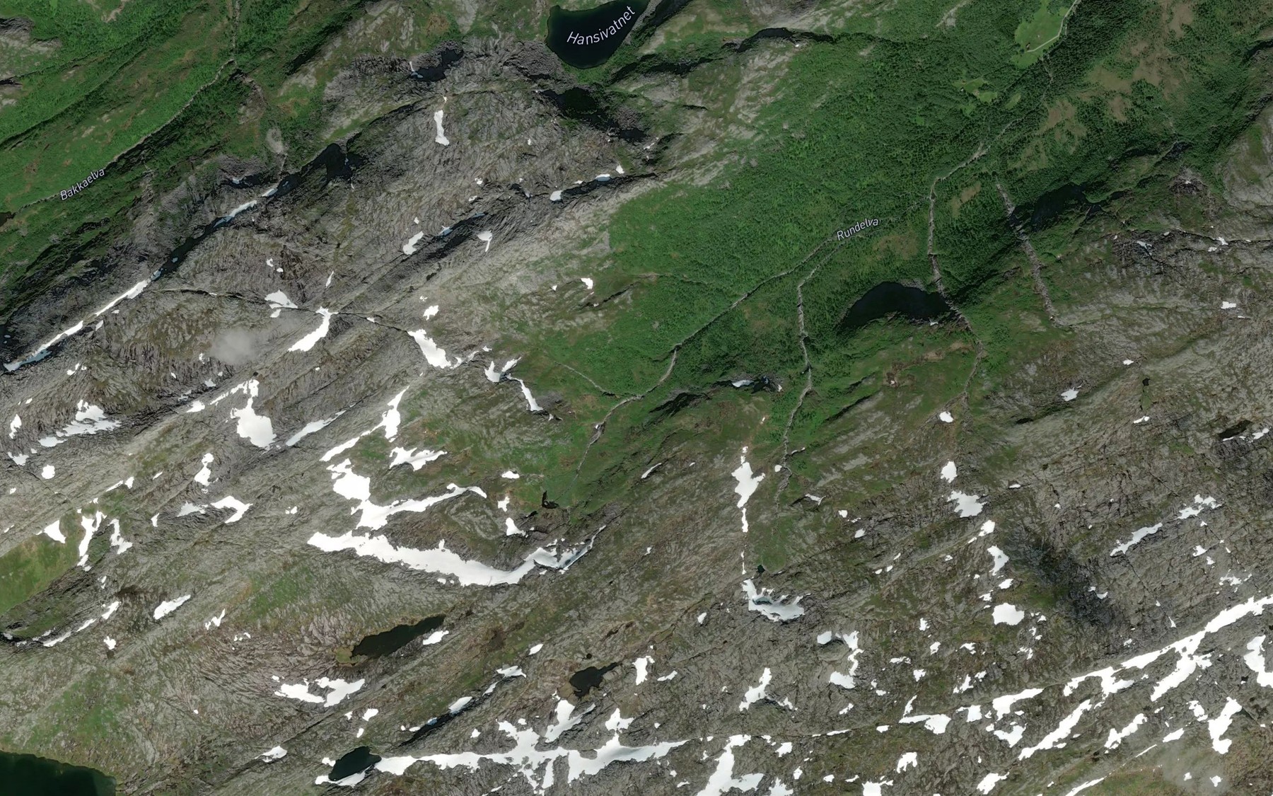 Satellite map of the Vesterbuktelva