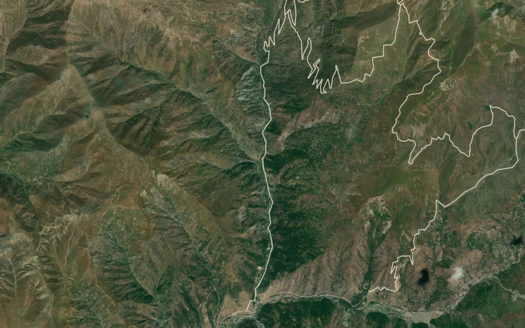 Satellite map of the Dzhasho