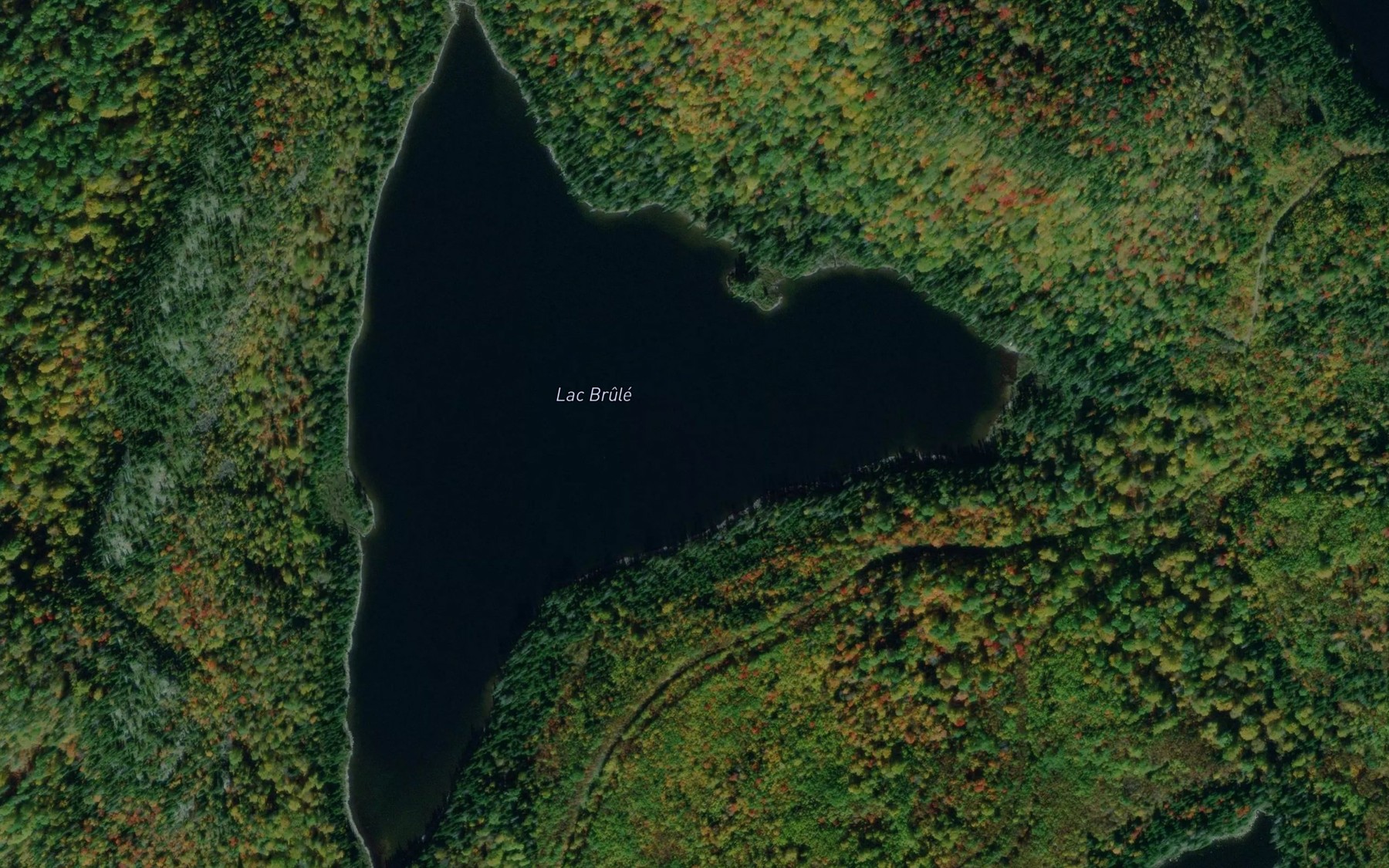 Satellite map of the Lac Brule
