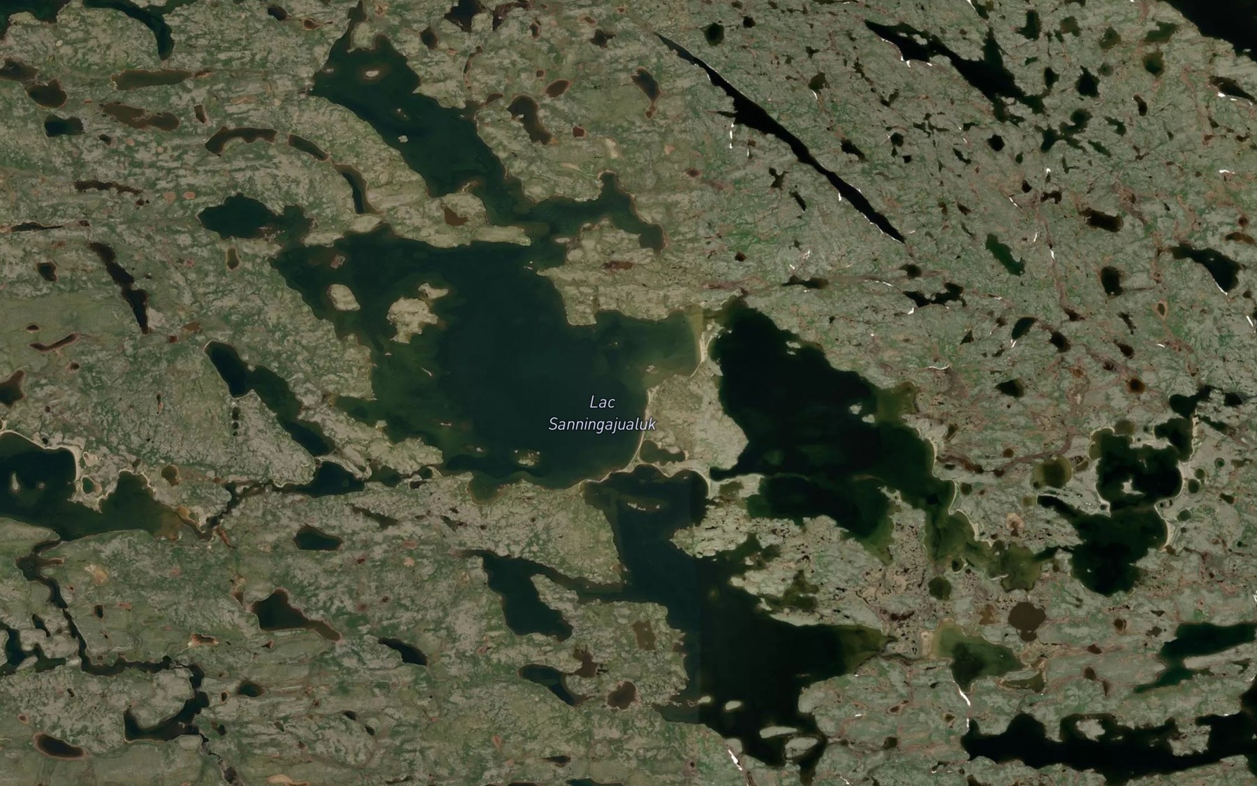 Satellite map of the Lac Sanningajualuk