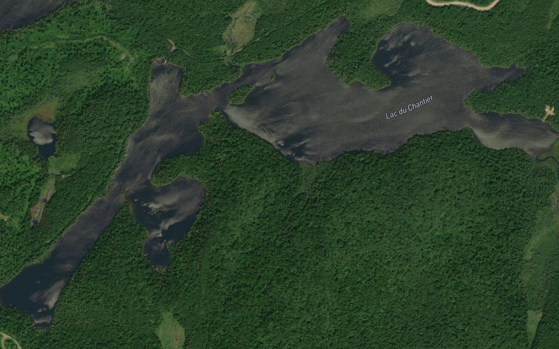 Satellite map of the Lac du Chantier